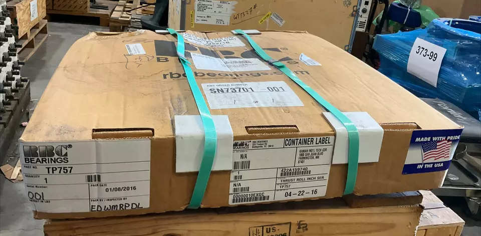 RBC BEARINGS TP757 CYLINDRICAL ROLLER THRUST BEARING 12” ID 18” OD 3.75" H