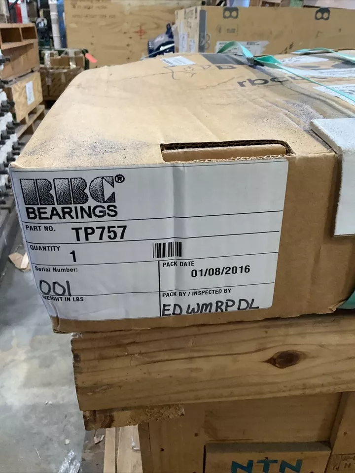 RBC BEARINGS TP757 CYLINDRICAL ROLLER THRUST BEARING 12” ID 18” OD 3.75" H