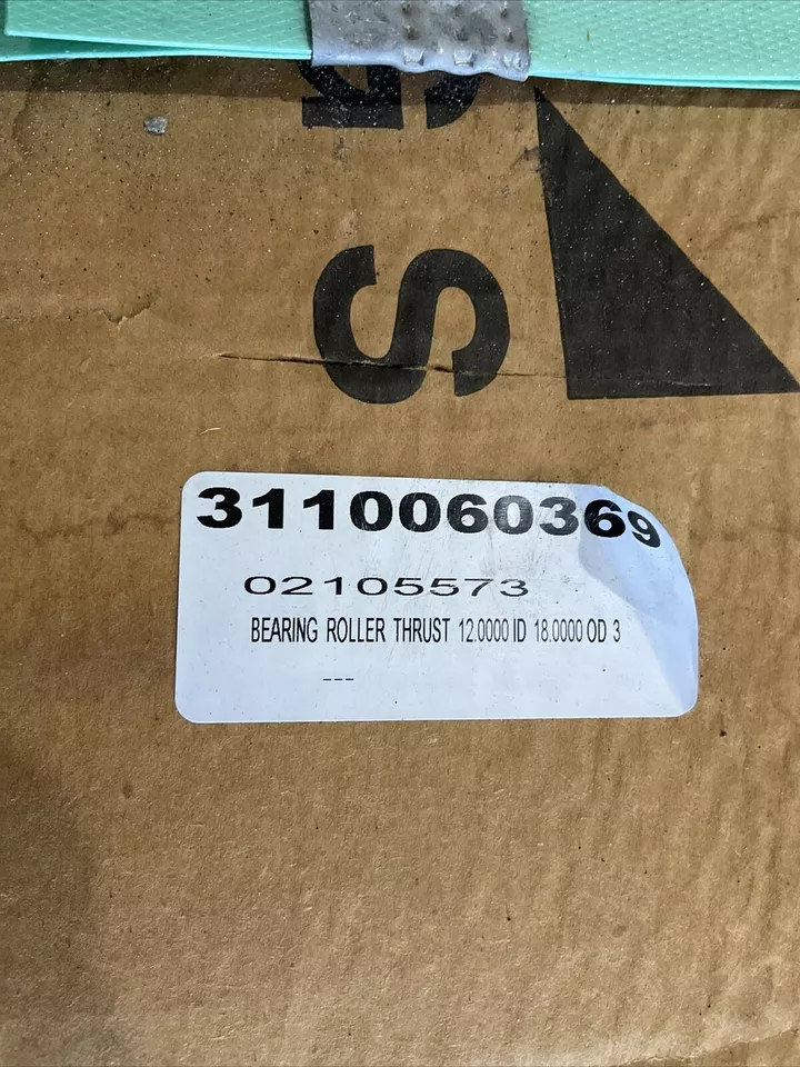 RBC BEARINGS TP757 CYLINDRICAL ROLLER THRUST BEARING 12” ID 18” OD 3.75" H
