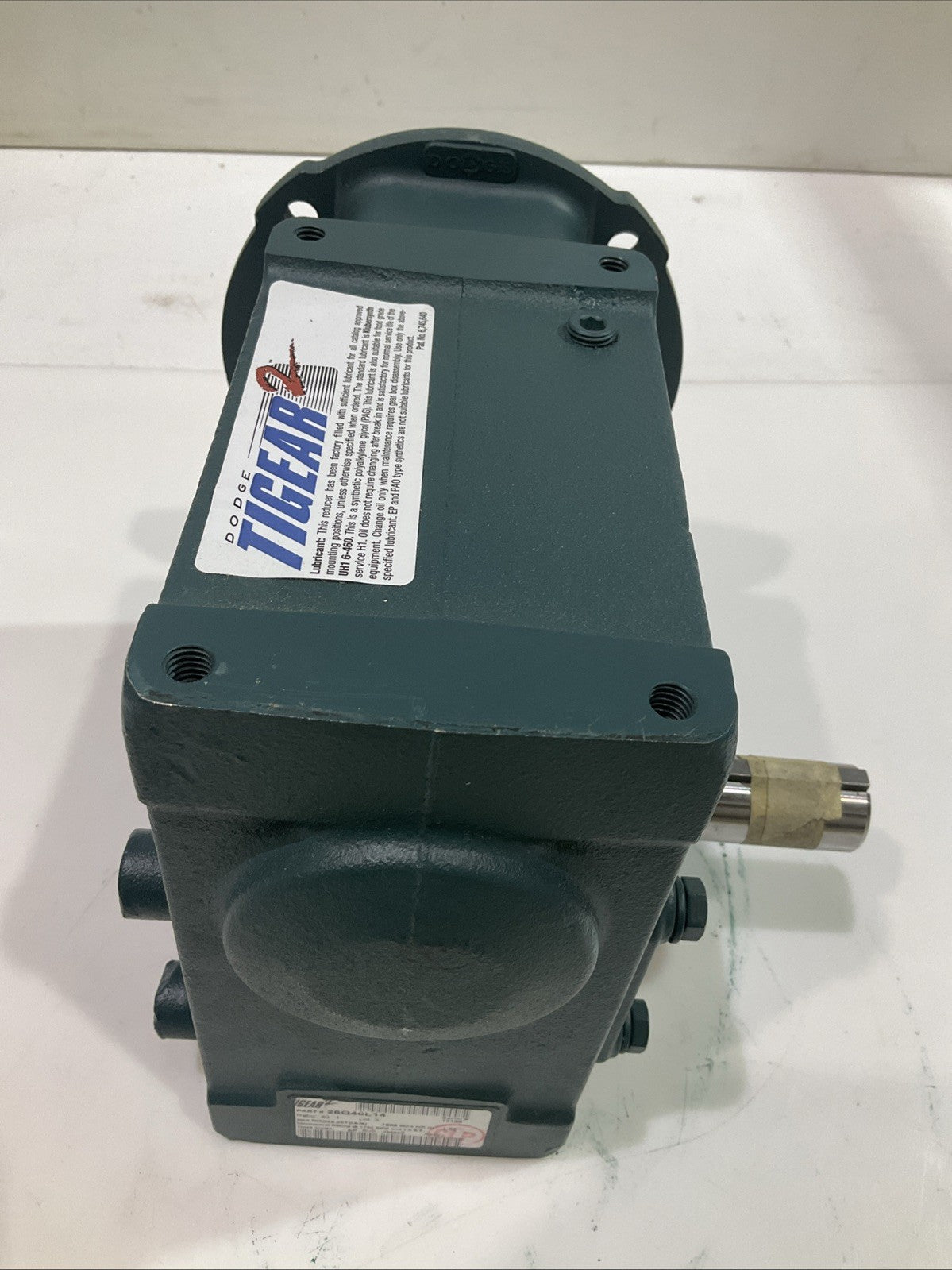 DODGE-BALDOR 26Q40L14 RIGHT ANGLE GEAR SPEED REDUCER QUILL INPUT SERIAL 13198