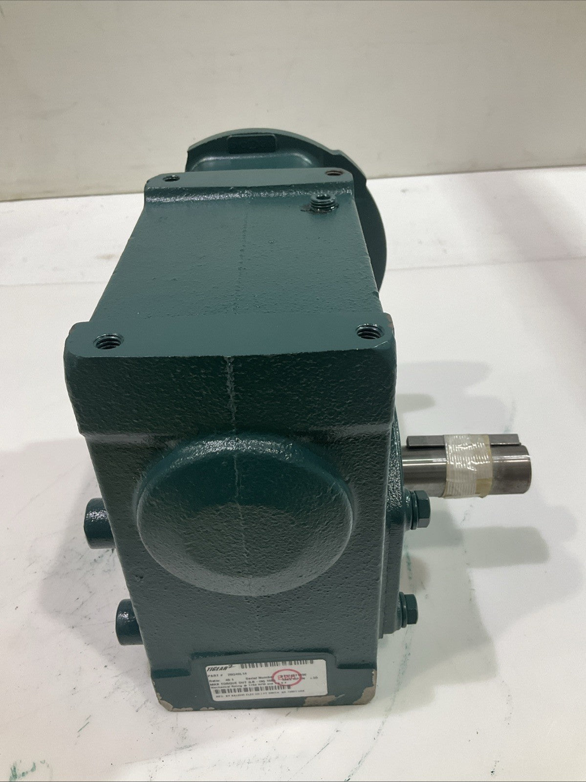 DODGE-BALDOR 26Q40L14 RIGHT ANGLE GEAR SPEED REDUCER QUILL INPUT SERIAL BT174671