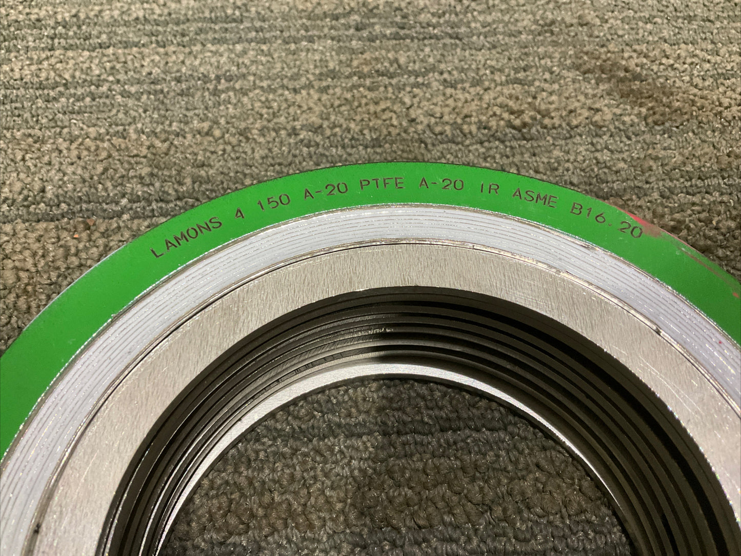 LAMONS 4 150 A-20 PTFE A-20 IR ASME B16.20 GASKET 4” 678 LOT OF 8