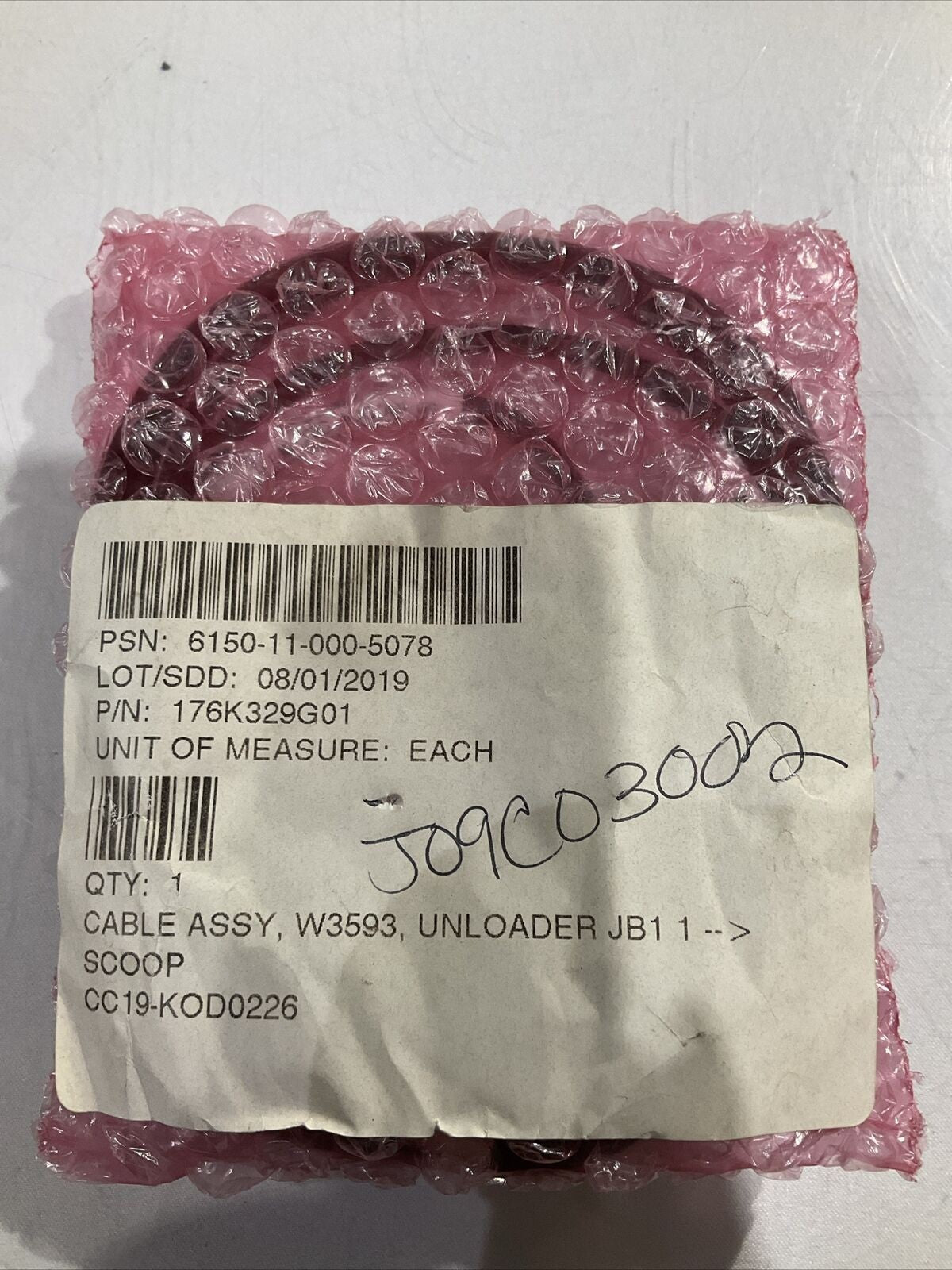TURCK 176K329G01 CABLE ASSEMBLY W3593 300V U3S