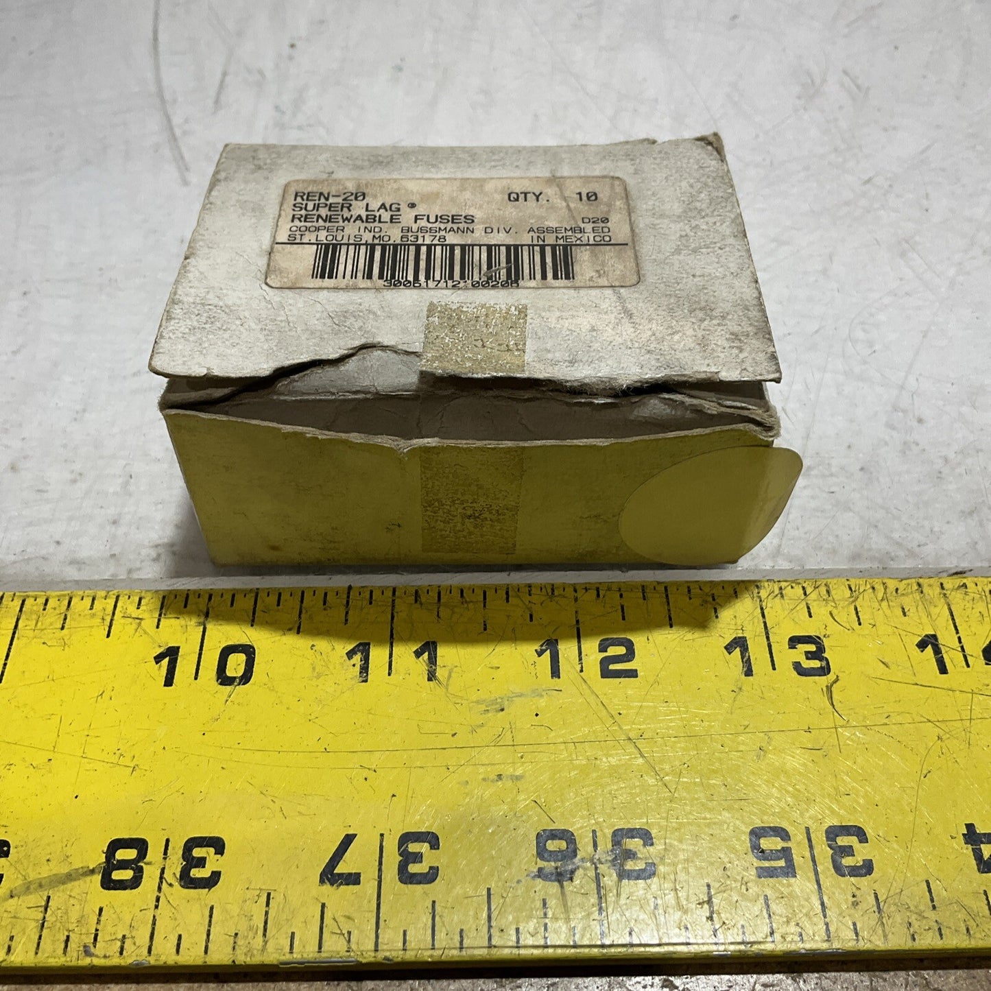 BUSSMANN REN-20 SUPER-LAG RENEWABLE FUSE CLASS H LOT OF 9 U3S