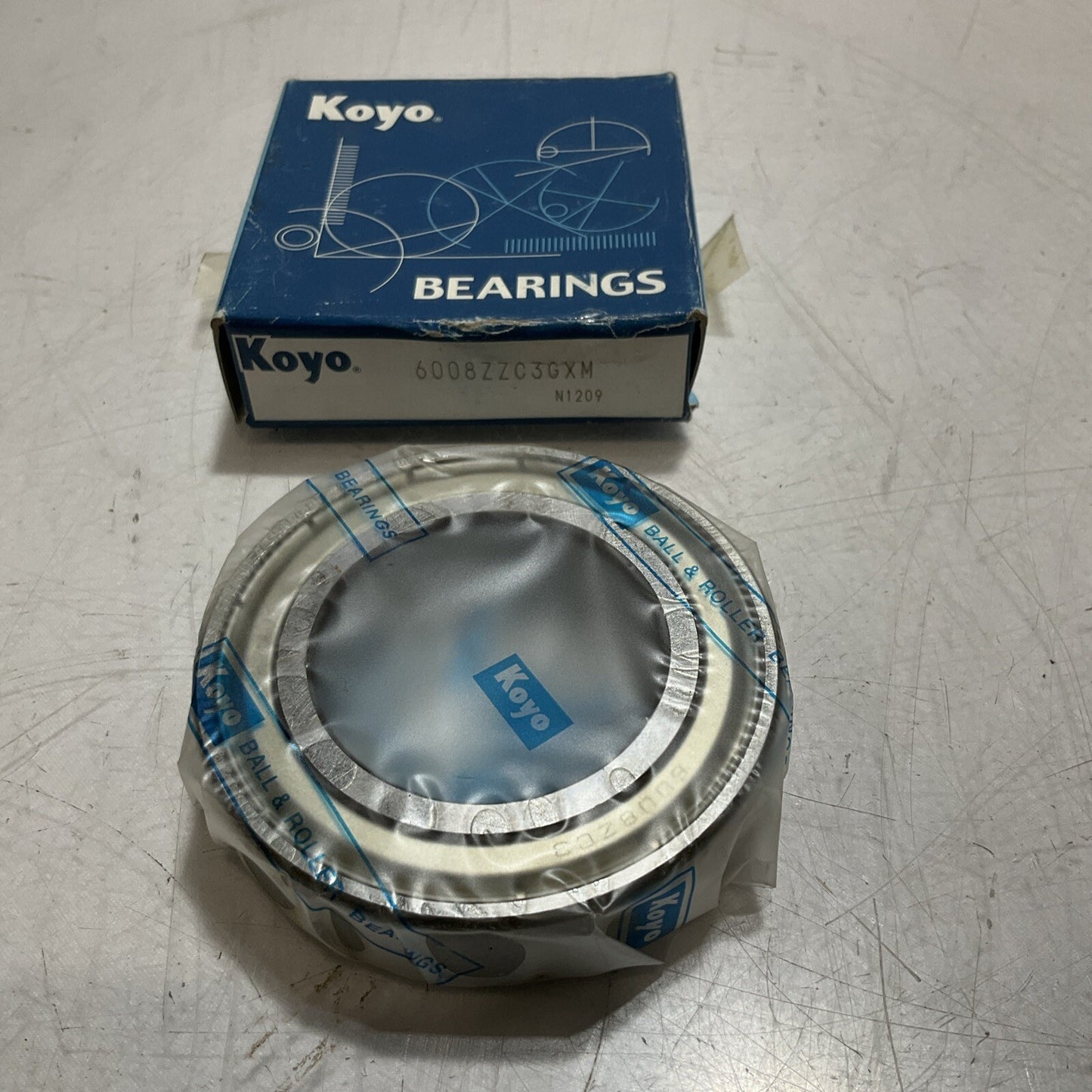 KOYO 6008ZZC3GXM SHIELDED BALL BEARING LOT OF 4 R7T