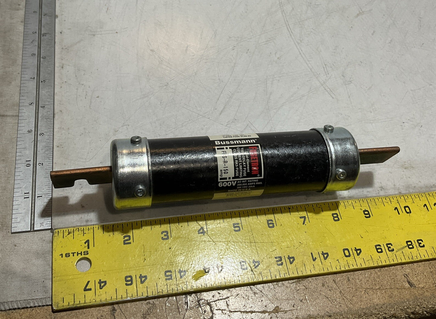 BUSSMANN FRS-R150 DUAL-ELEMENT TIME DELAY FUSETRON FUSE U3S