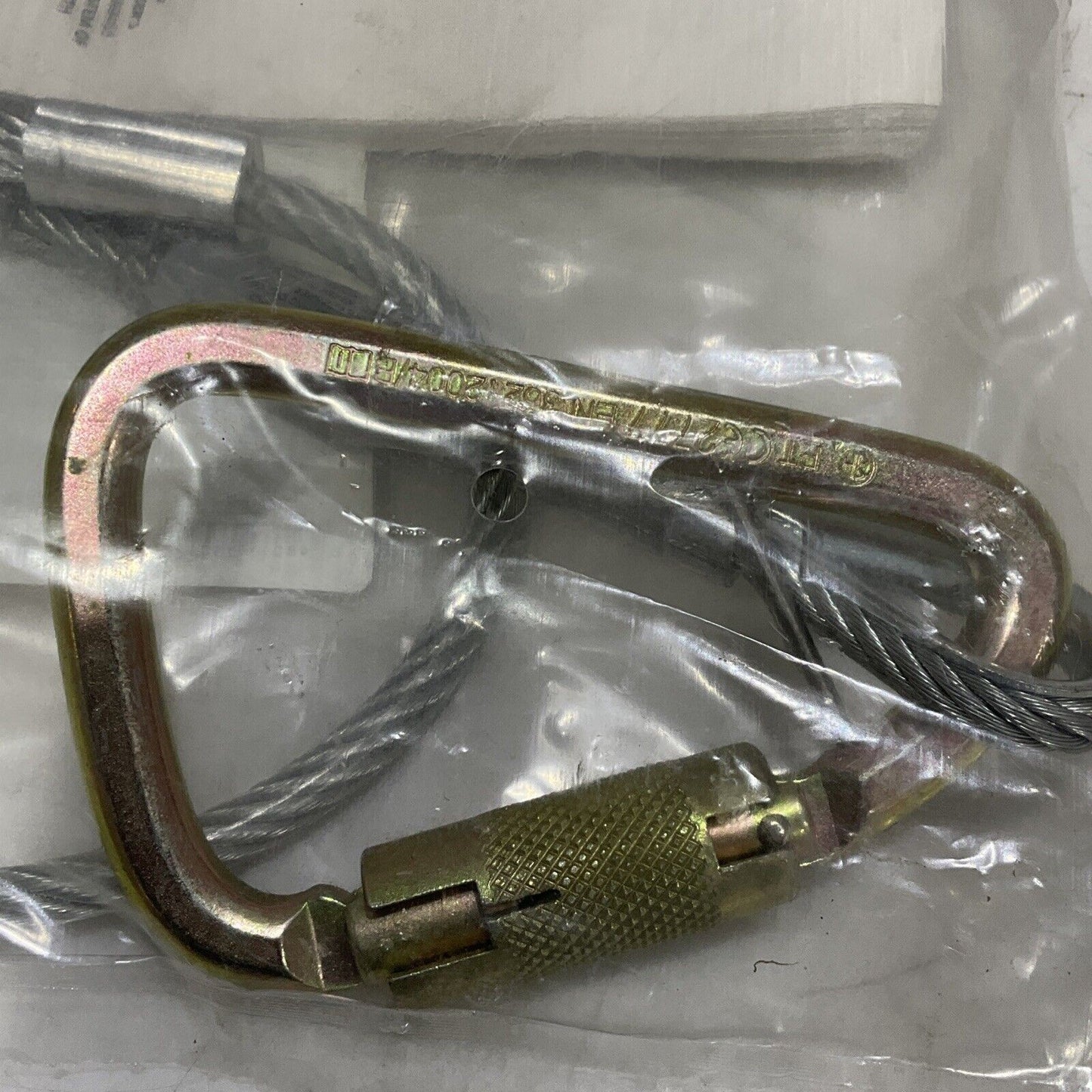 FALLTECH 84202DC3 3’ CABLE CARABINER SLIING ANCHOR COATED 373