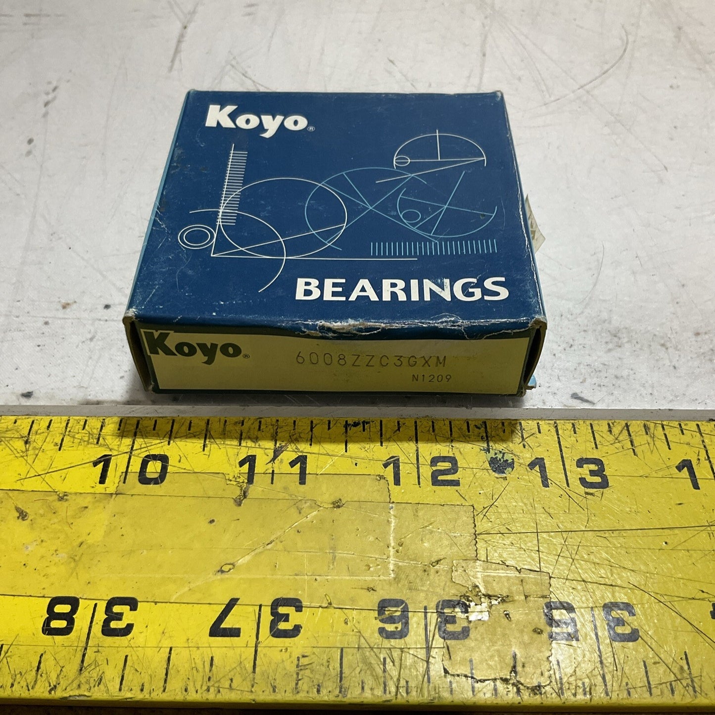 KOYO 6008ZZC3GXM SHIELDED BALL BEARING LOT OF 4 R7T