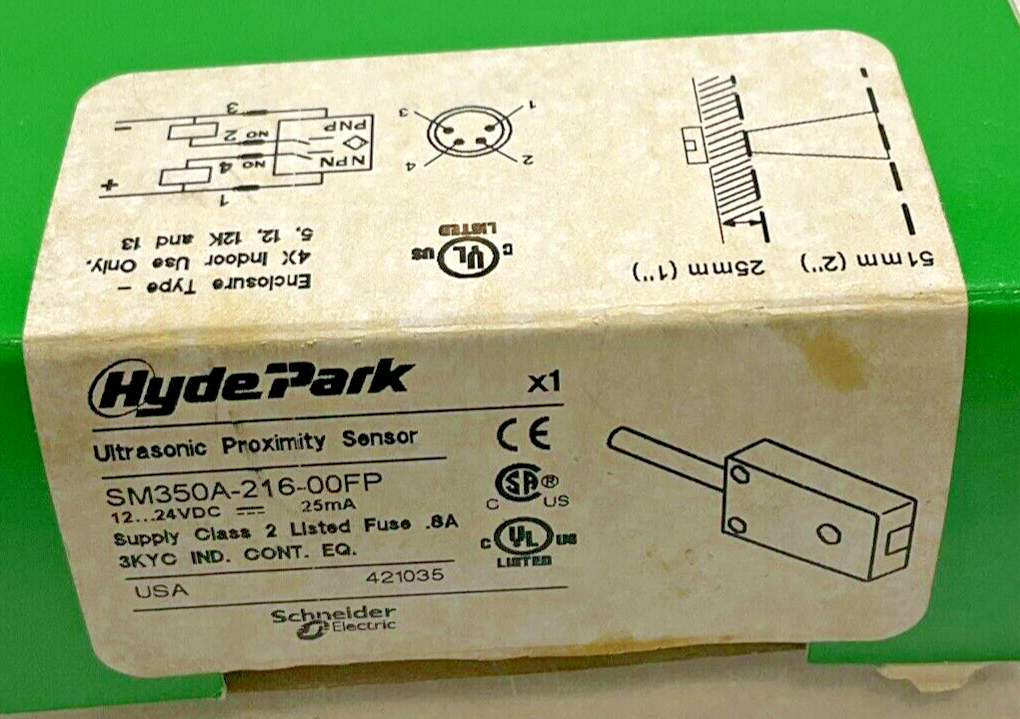 SCHNEIDER ELECTRIC SM350A-216-00FP ULTRASONIC PROXIMITY SENSOR QTY 2 U3S