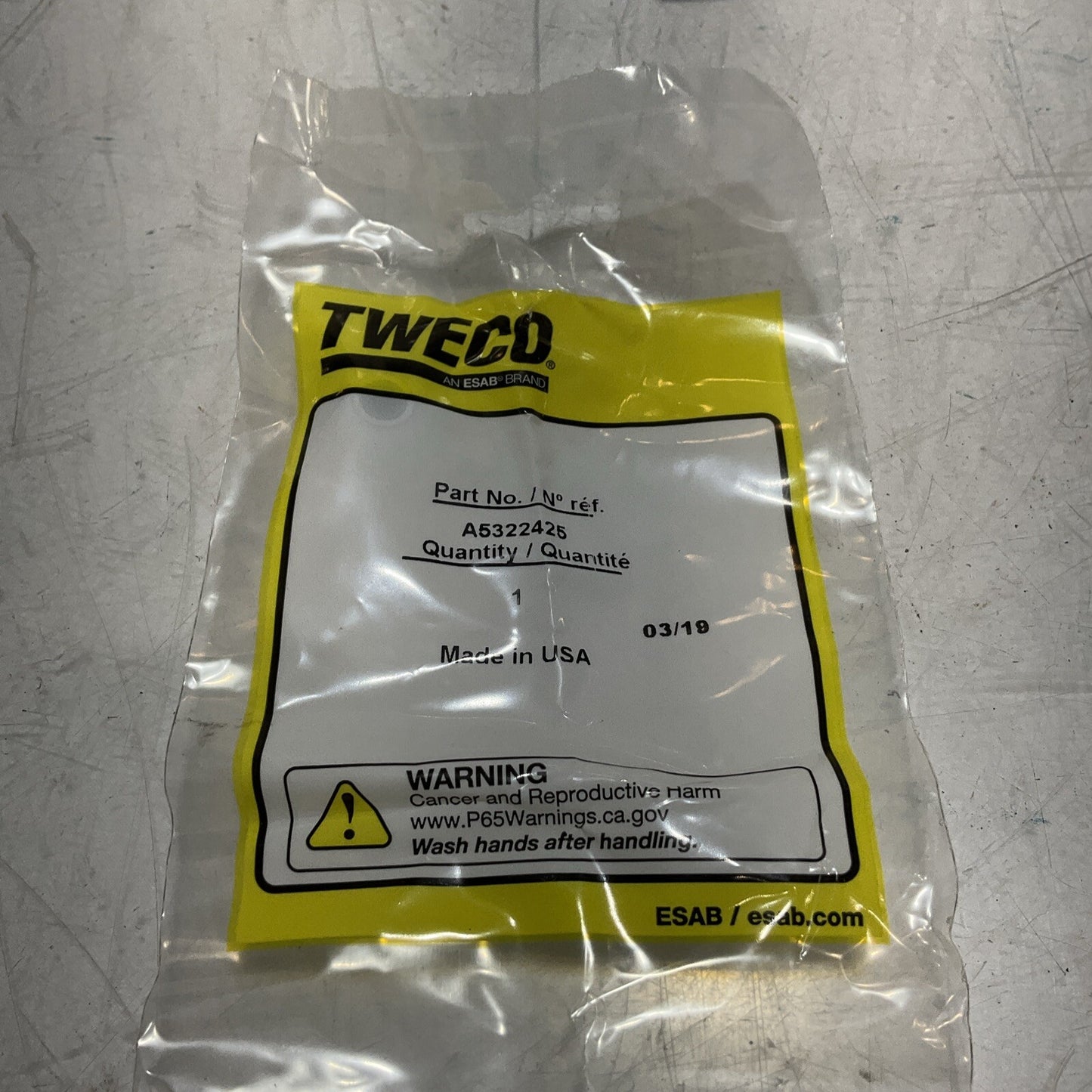 TWECO WELDSKILL 2-WPC-R POSITIVE-CAM CABLE CONNECTOR MALE HALF 373-U3S