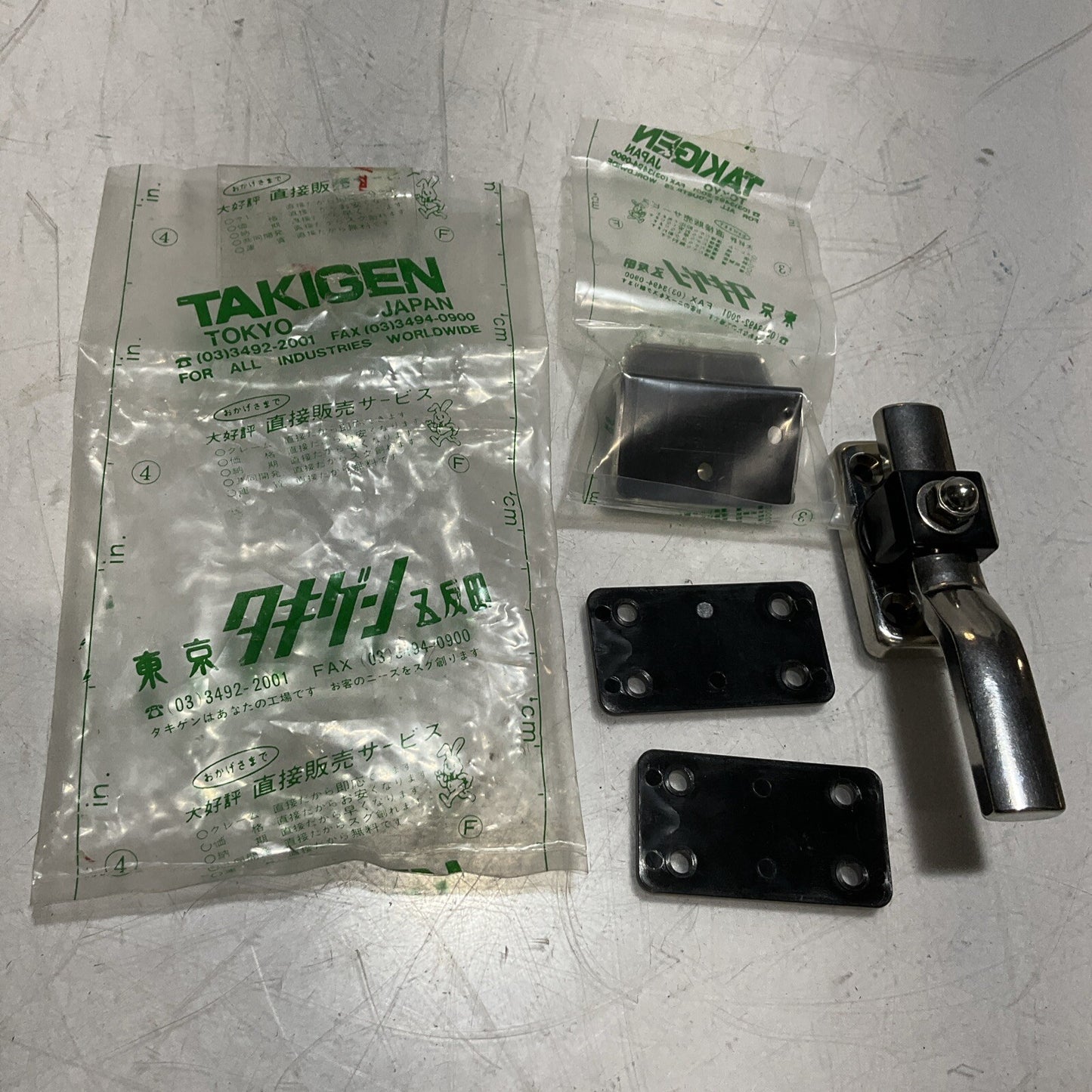 TAKIGEN FA-1112-5 STAINLESS STEEL HANDLE HHH AIRTIGHTNESS LOT OF 2 U3S