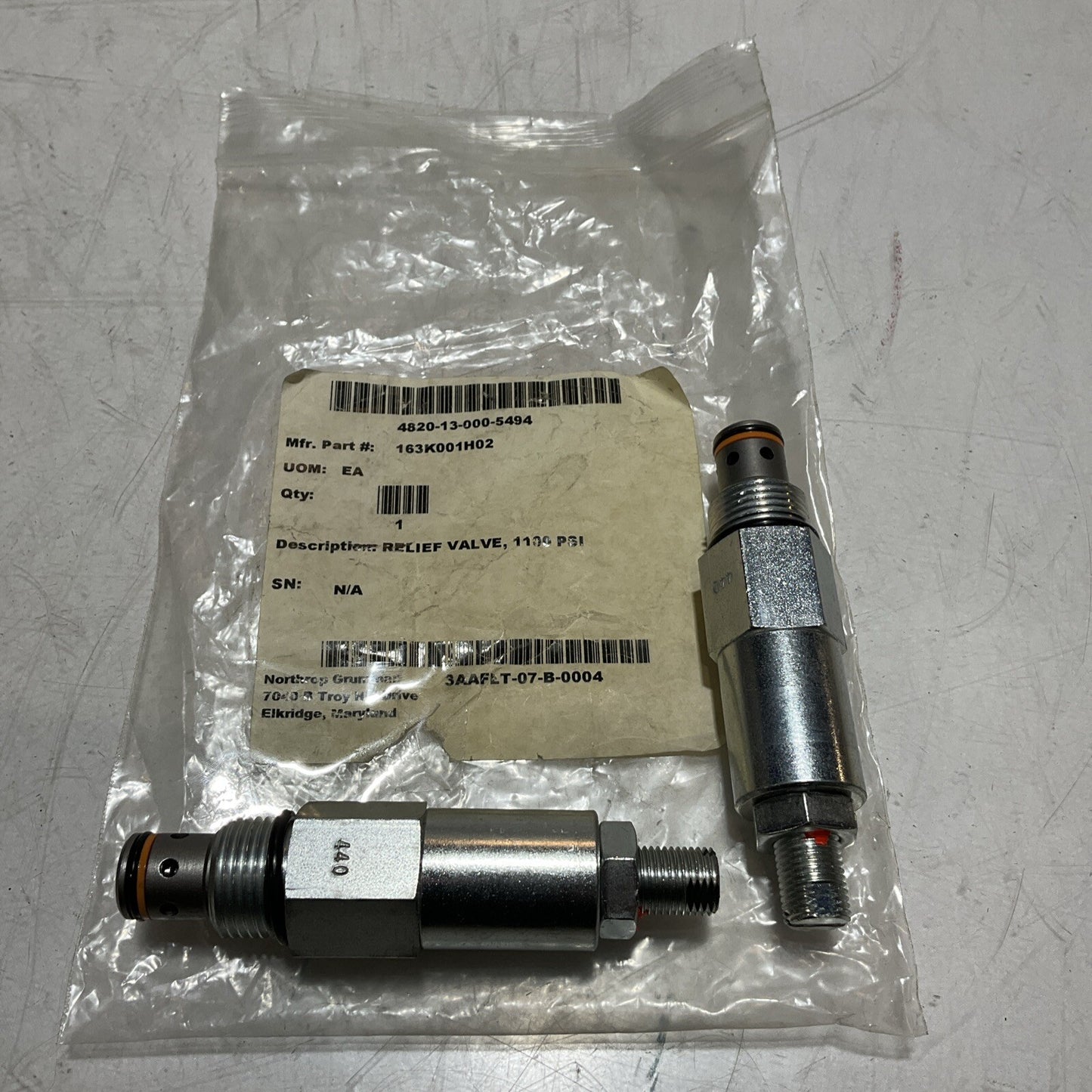 SUN HYDRAULICS 163K001H02 DELTA POWER RVA 0060 440 RELIEF VALVE LOT OF 2 U3S