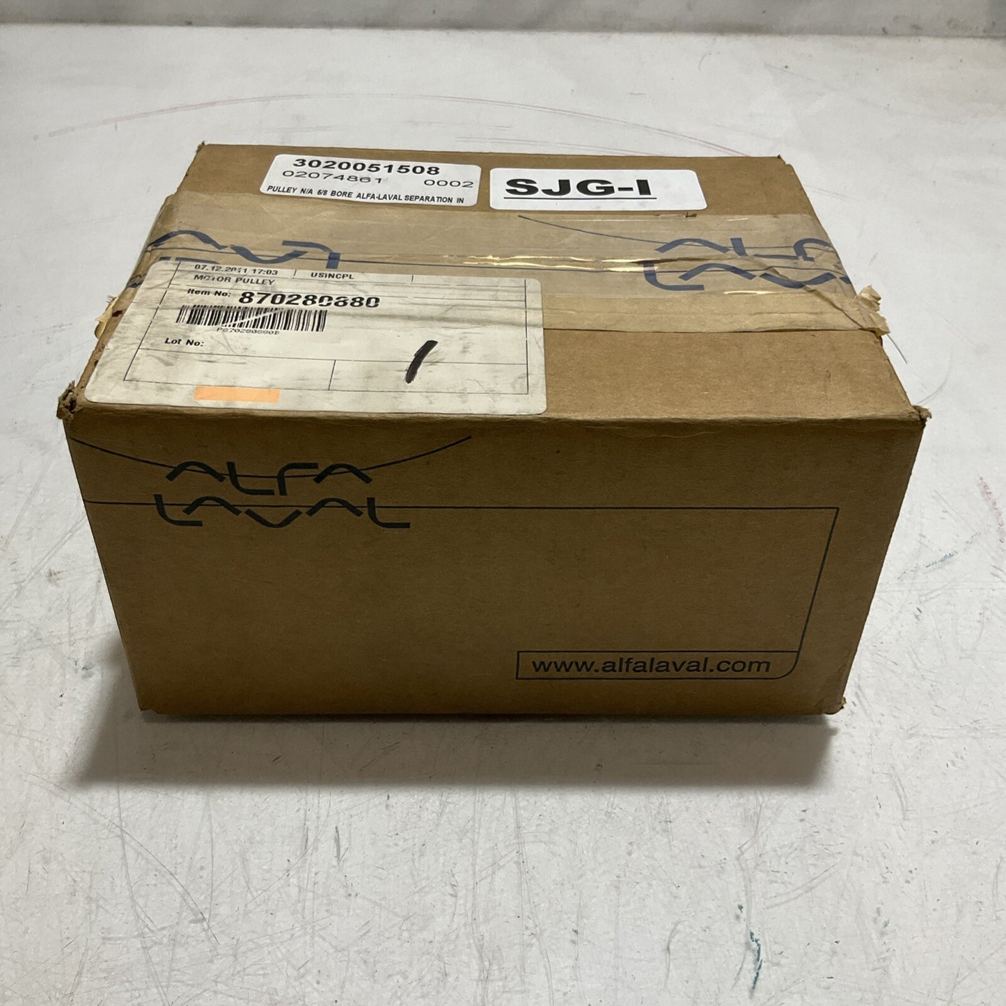 ALFA-LAVAL 870280880 MOTOR PULLEY SEPARATION 5/8 373-U3S