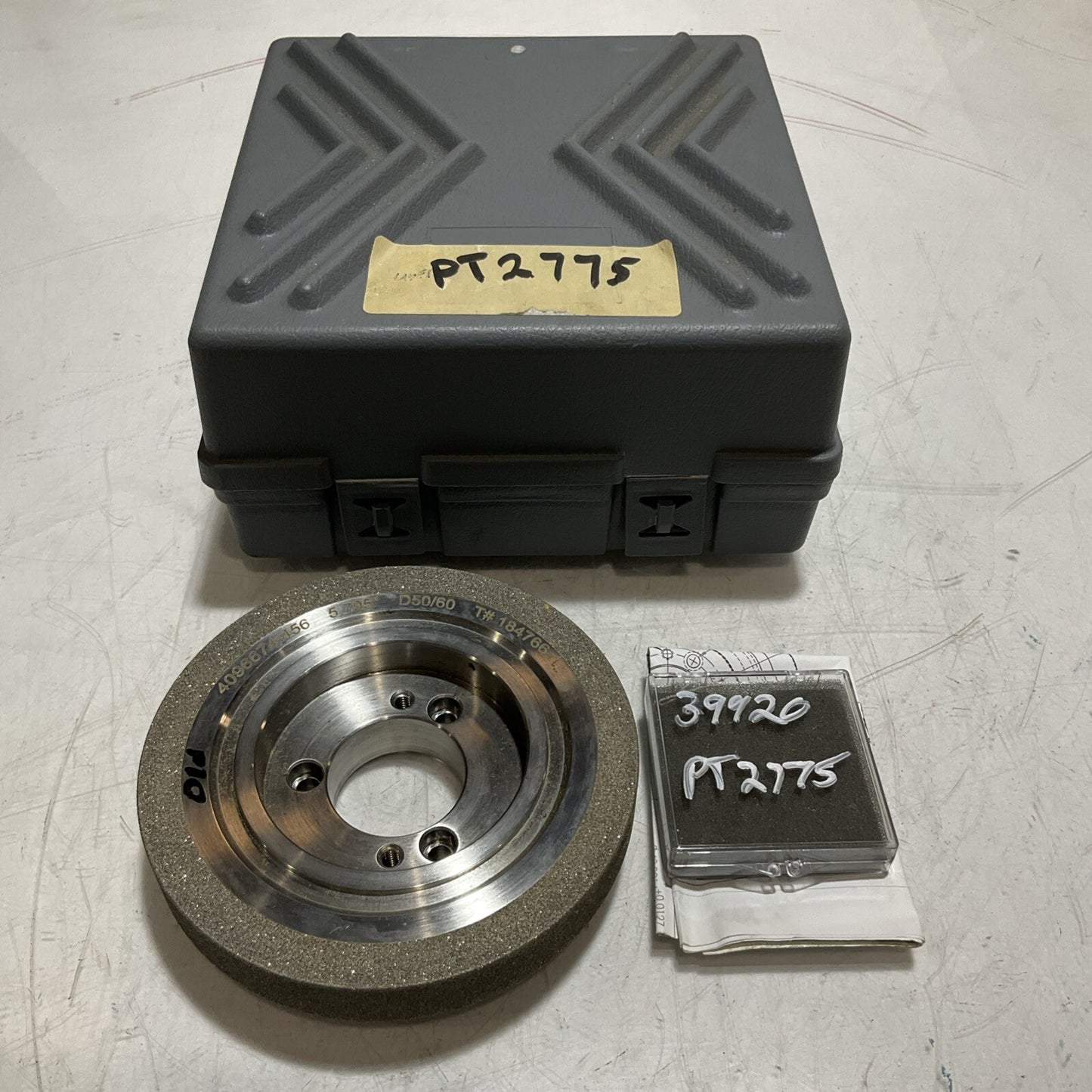 NORTON GRINDING WHEEL PT2775 5.795" DIA. 1.653" HOLE X 1.379 50/60 GRIT 678-U3S