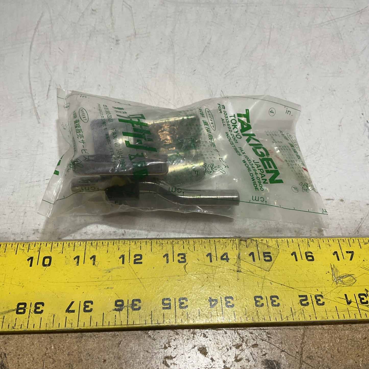 TAKIGEN FA-1112-5 STAINLESS STEEL HANDLE HHH AIRTIGHTNESS LOT OF 2 U3S