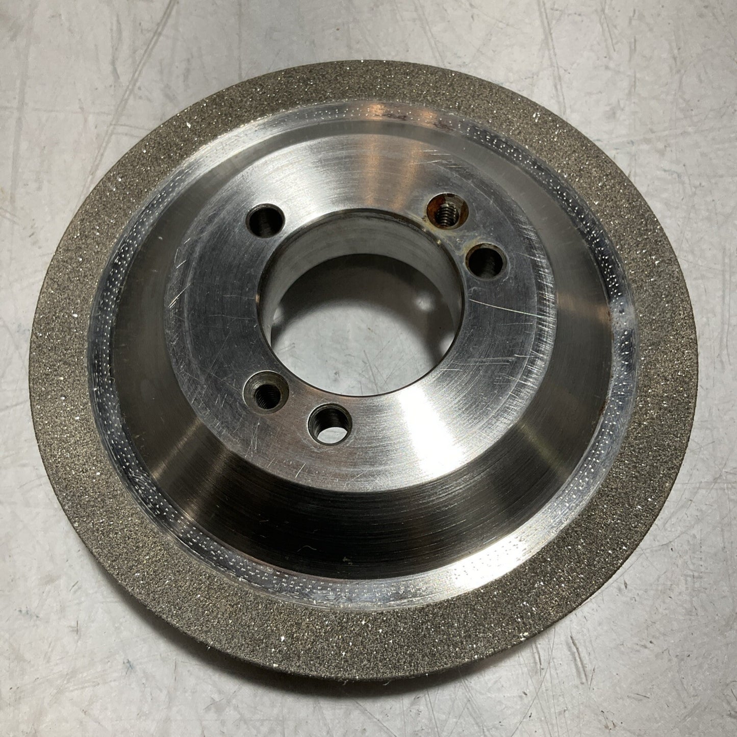 NORTON GRINDING WHEEL PT2775 5.795" DIA. 1.653" HOLE X 1.379 50/60 GRIT 678-U3S