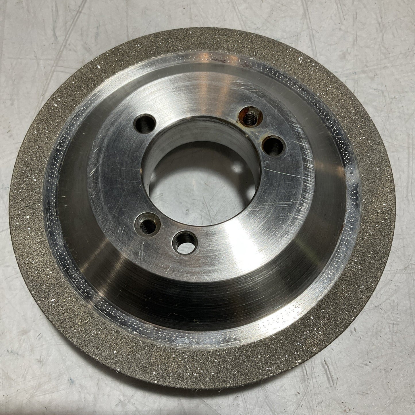NORTON GRINDING WHEEL PT2775 5.795" DIA. 1.653" HOLE X 1.379 50/60 GRIT 678-U3S