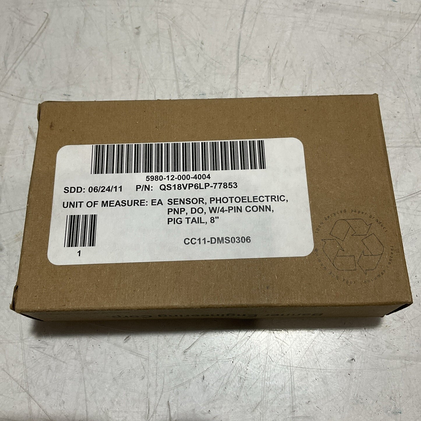 BANNER QS18VP6LP-77853 PHOTOELECTRIC SENSOR PNP,DO W/4-PIN CONN LOT OF 3 U3S