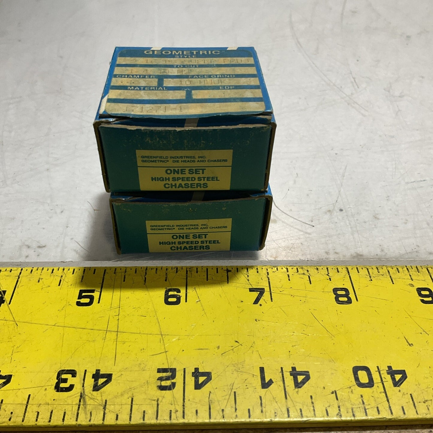 TRW GREENFIELD THREAD CHASER 9/16 D SUPER 1/4-40NS 45 CHAM 10FG 333 LOT OF 2 U3S