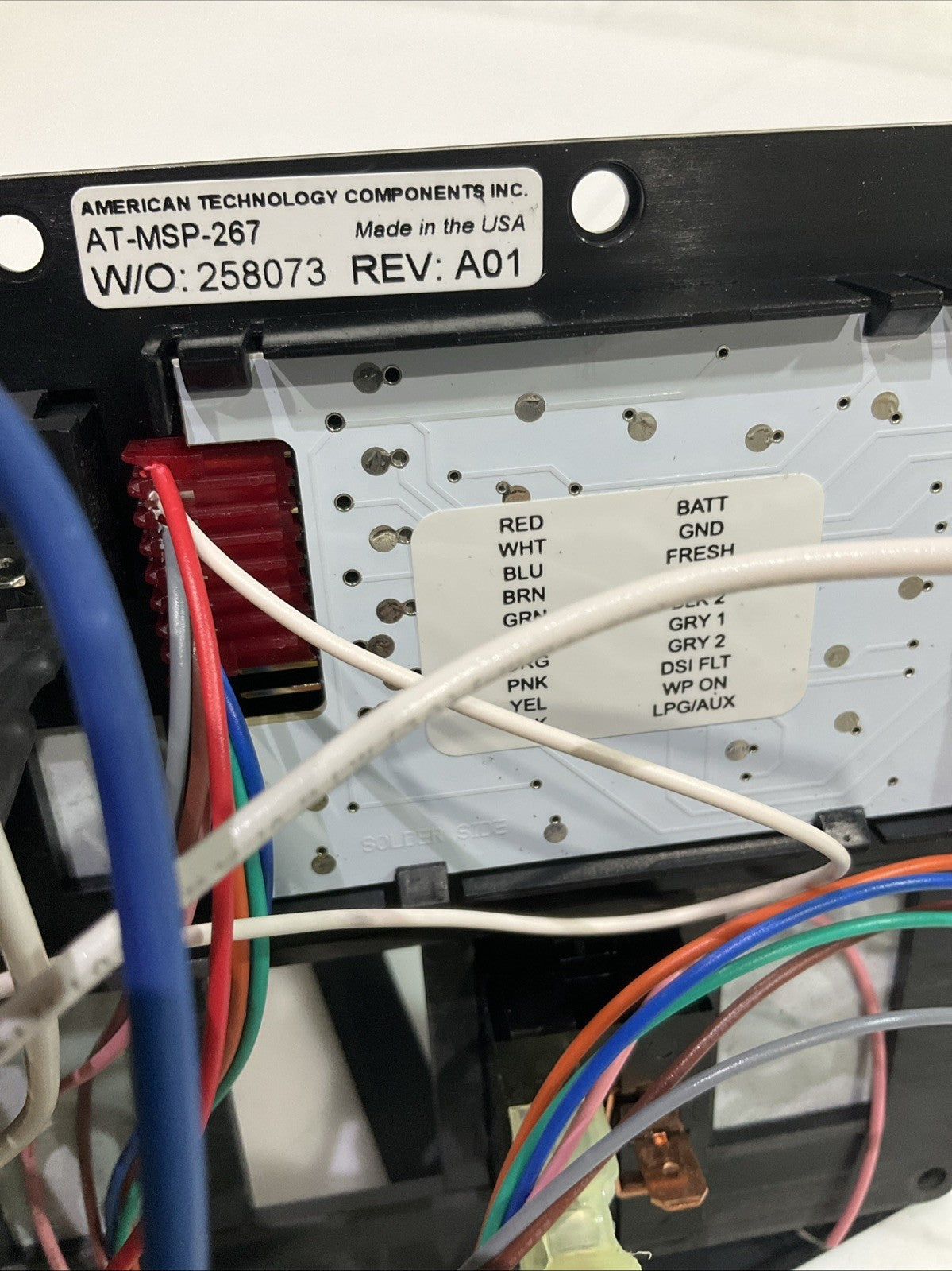 AMERICAN TECHNOLOGY COMPONENTS RV AT-MSP-267 MULTI-SWITCH CONTROL PANNEL Y2M