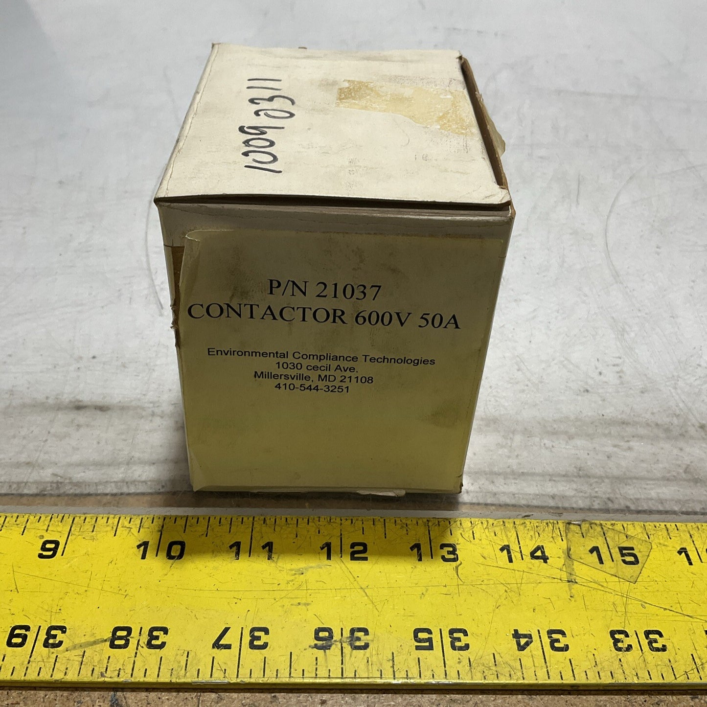 FASCO C3L50B MAGNETIC CONTACTOR KEMP 21037 600VAC 65A 555-U3S