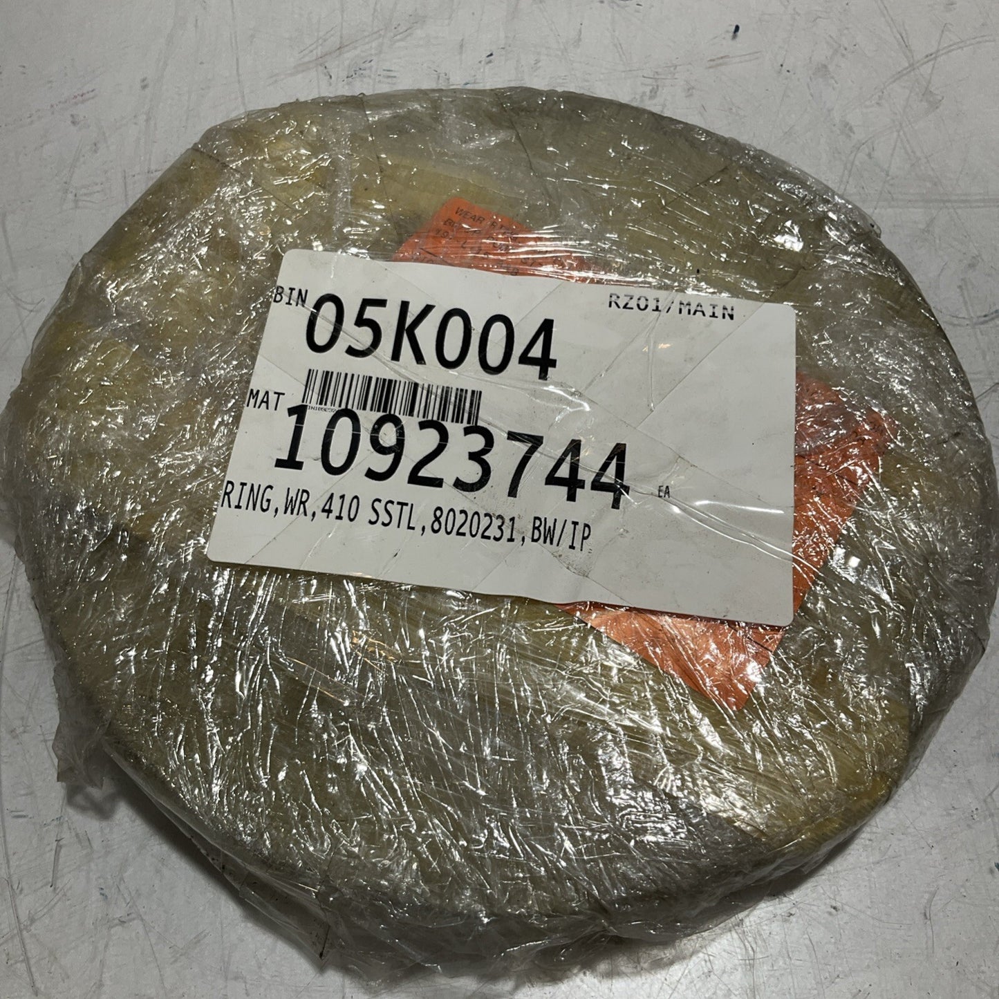 FLOWSERVE 8020231 IMPELLER WEAR RING SST 410 10.474IN OD SIZE 6X10 678-U3S