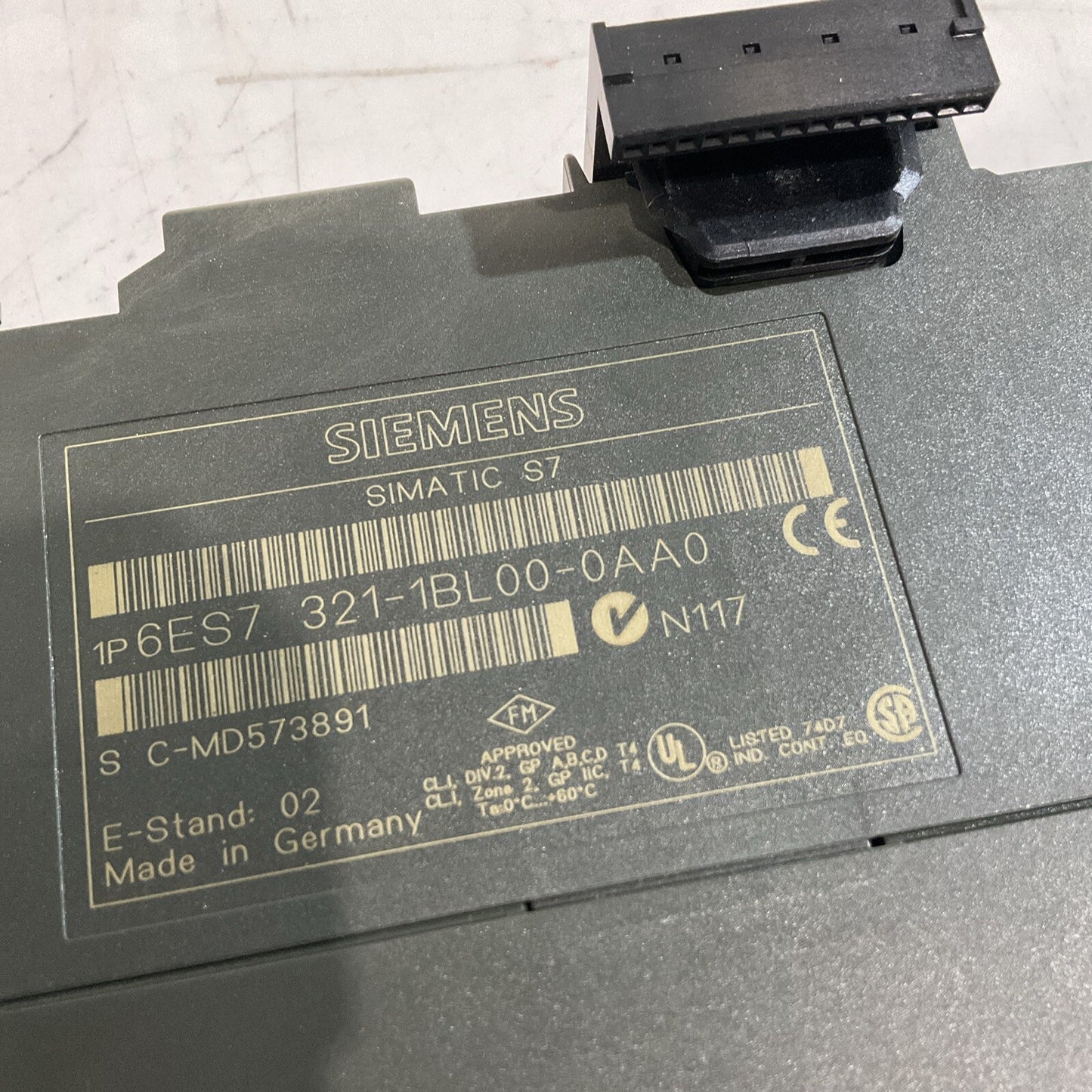 SIEMENS 6ES7 321-1BL00-0AA0 DIGITAL INPUT MODULE LOT 2 U3S