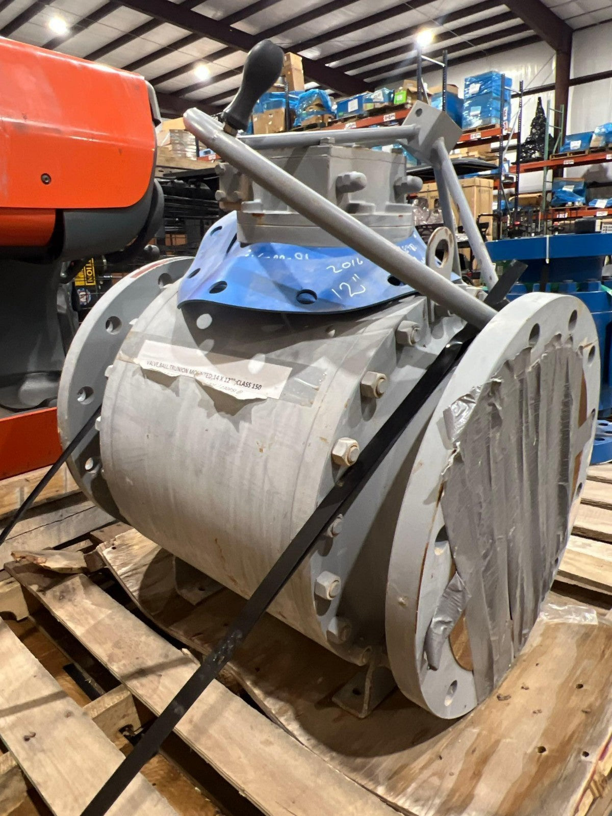 KACE 14"X12" BALL VALVE MODEL T4R150-ROEH5-G; CLASS 150; TRUNNION MOUNT