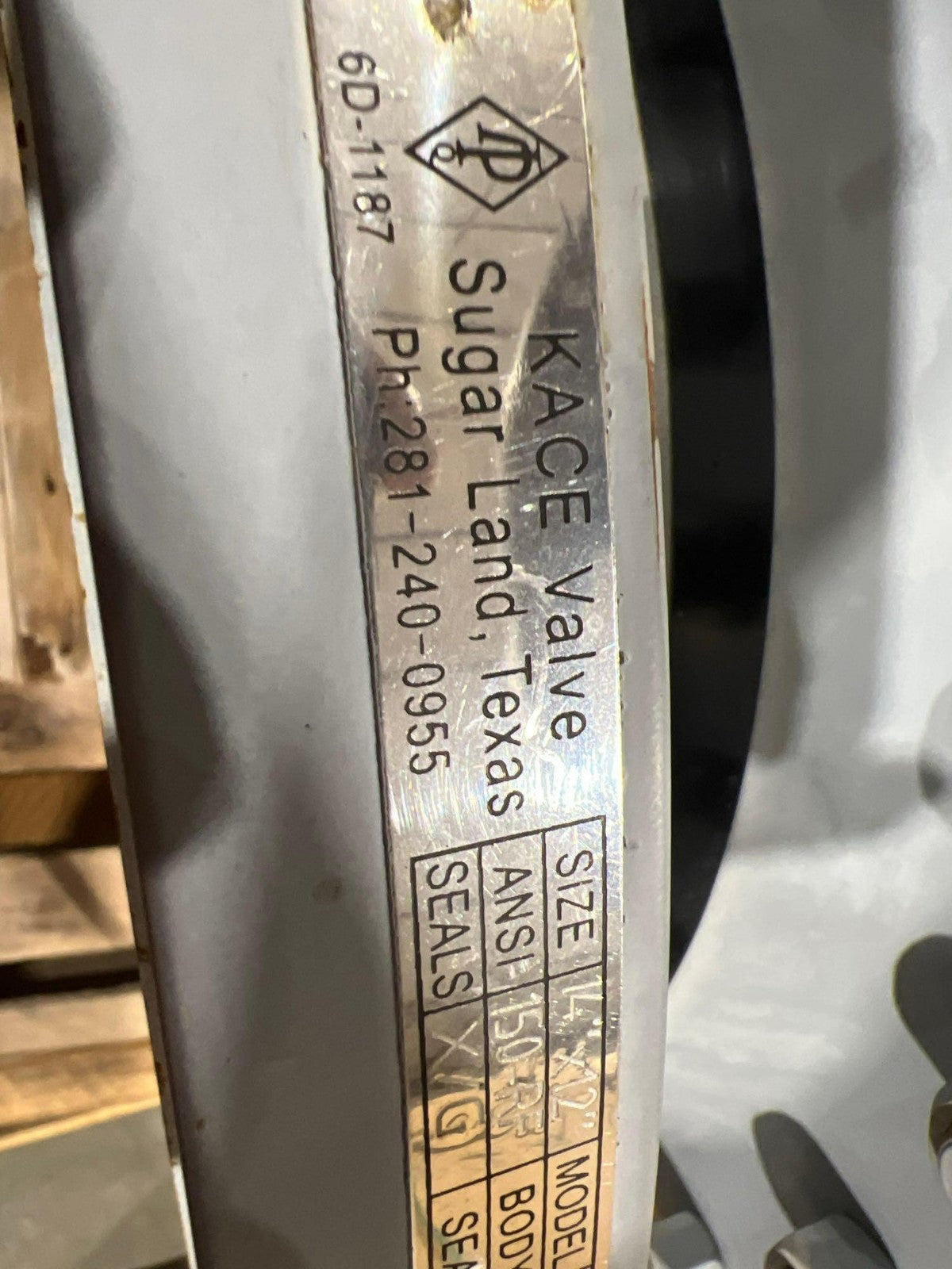 KACE 14"X12" BALL VALVE MODEL T4R150-ROEH5-G; CLASS 150; TRUNNION MOUNT