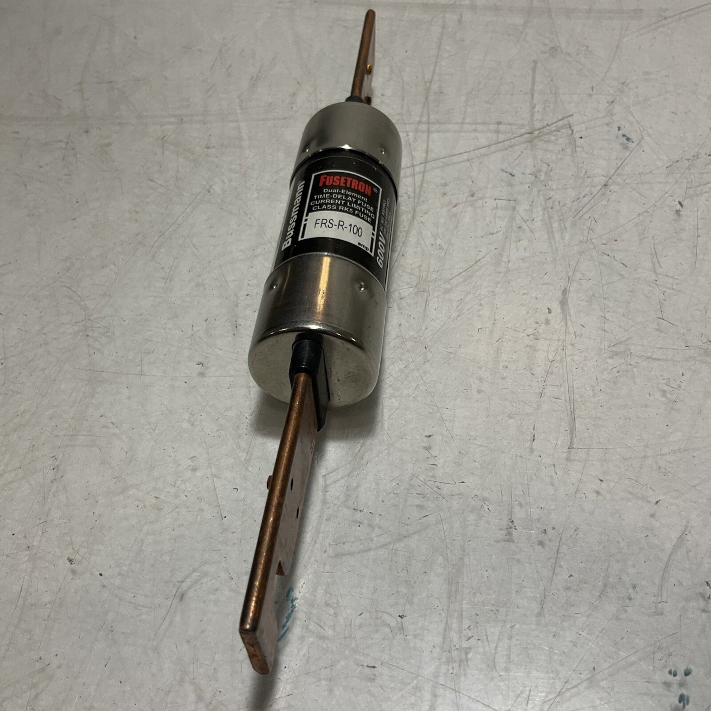 BUSSMANN FUSETRON FRS-R-100 DUAL-ELEMENT TIME-DELAY FUSE CLASS RK5 FUSE U3S