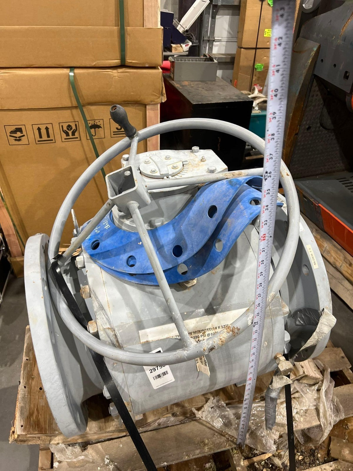 KACE 14"X12" BALL VALVE MODEL T4R150-ROEH5-G; CLASS 150; TRUNNION MOUNT