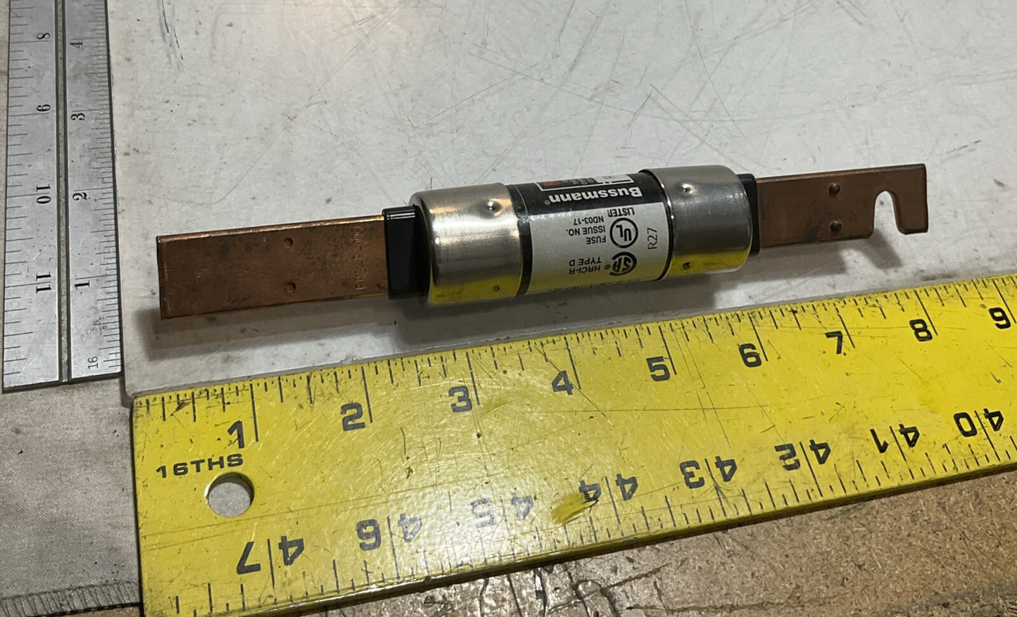 BUSSMANN FUSETRON FRS-R-100 DUAL-ELEMENT TIME-DELAY FUSE CLASS RK5 FUSE U3S