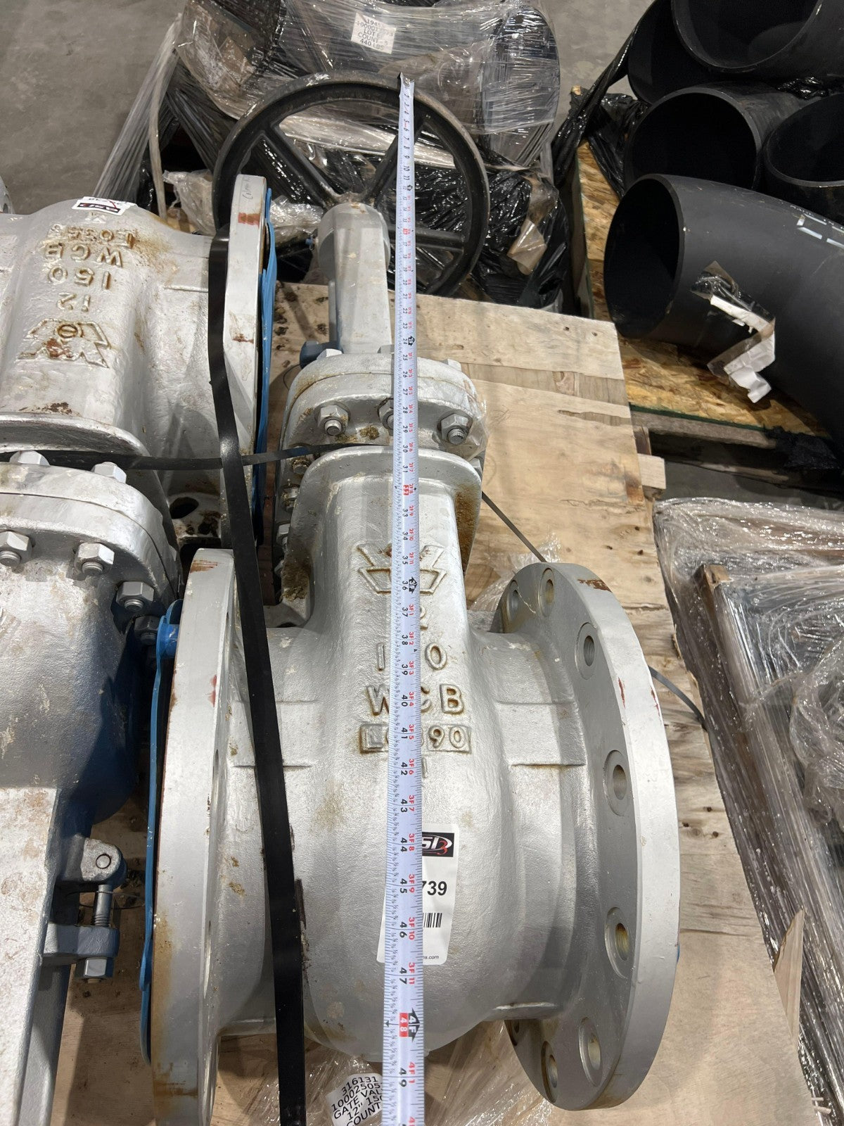 WILLIAMS GATE VALVE 15F-62N CLASS 150 12" APPROX MOP 285PSI @ -20 TO 100F V2M