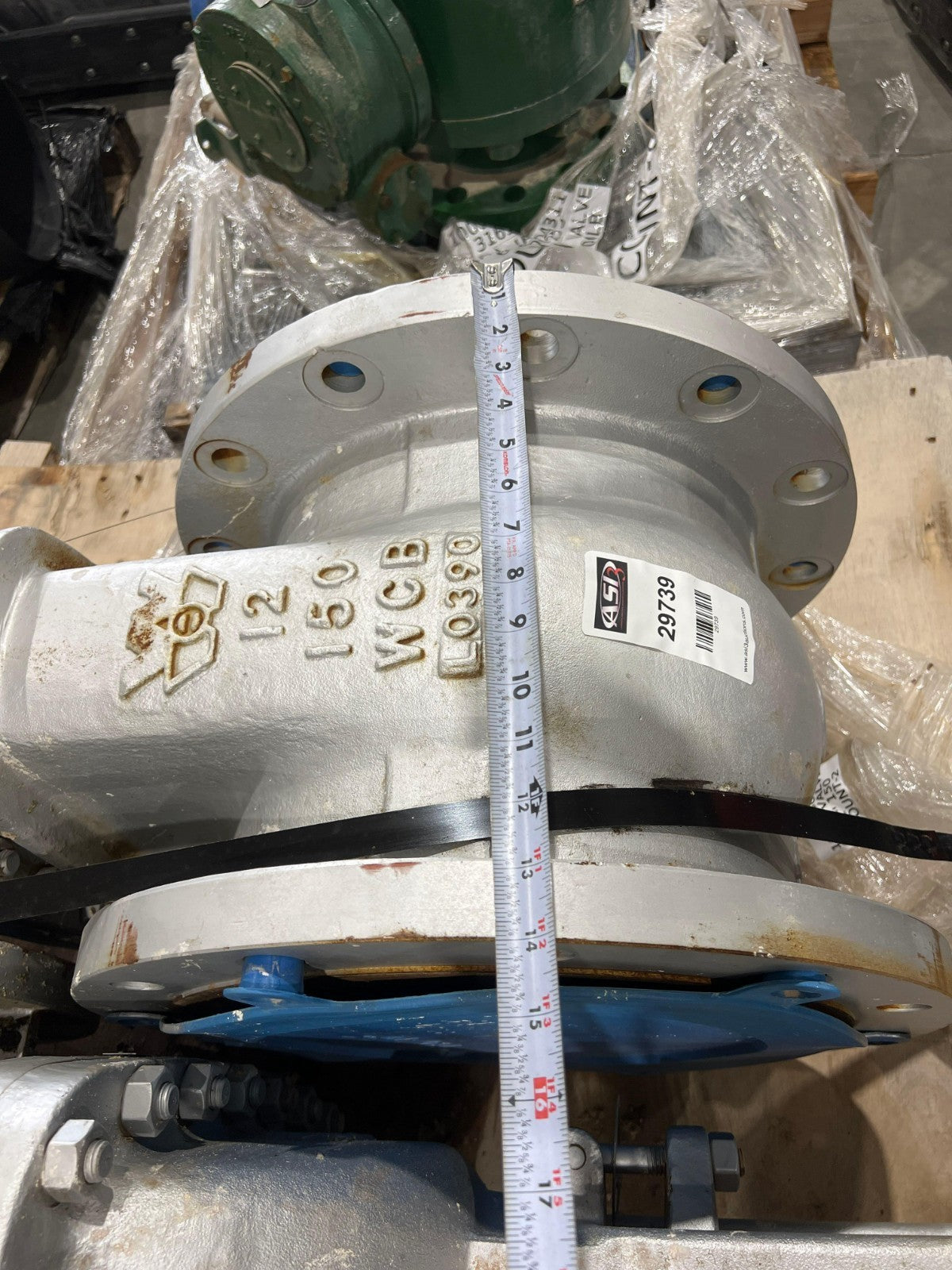 WILLIAMS GATE VALVE 15F-62N CLASS 150 12" APPROX MOP 285PSI @ -20 TO 100F V2M