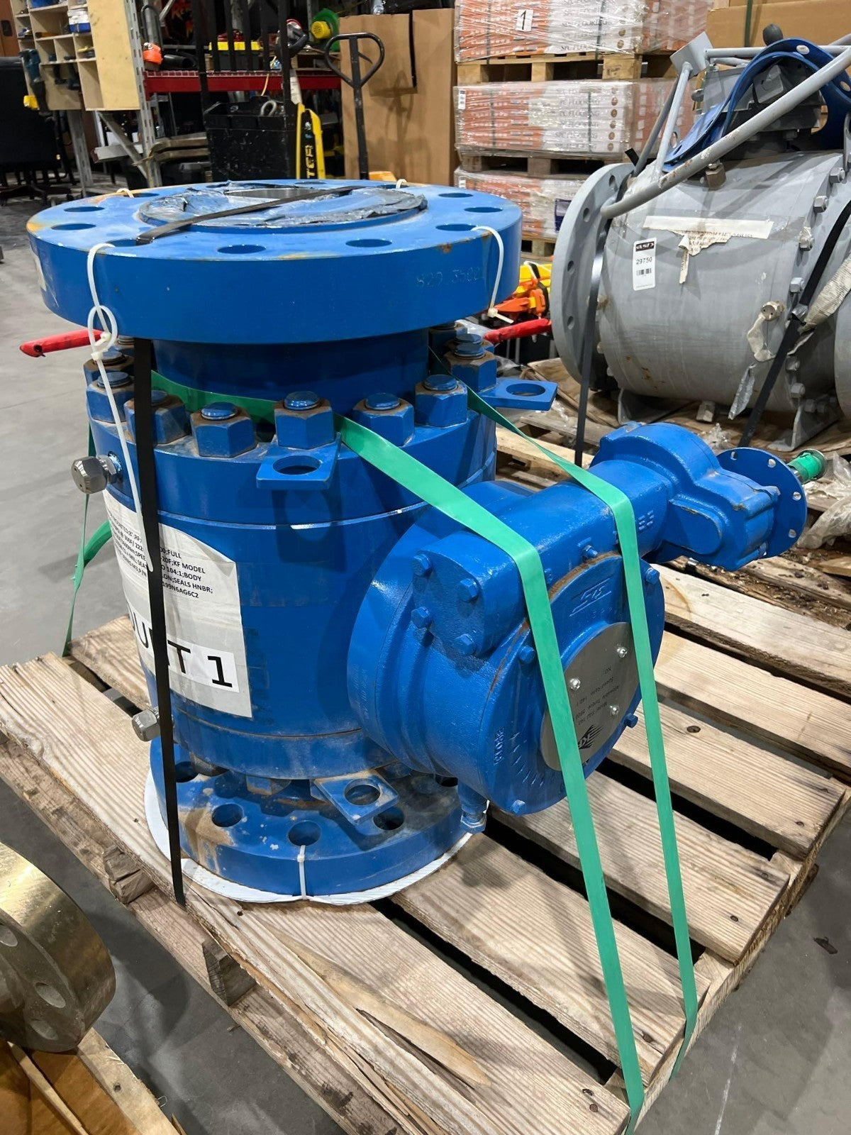 KF IND TRUNION BALL VALVE MODEL M419-199N6AGC2;SERIES M3; CLASS 900; 8 IN V2M