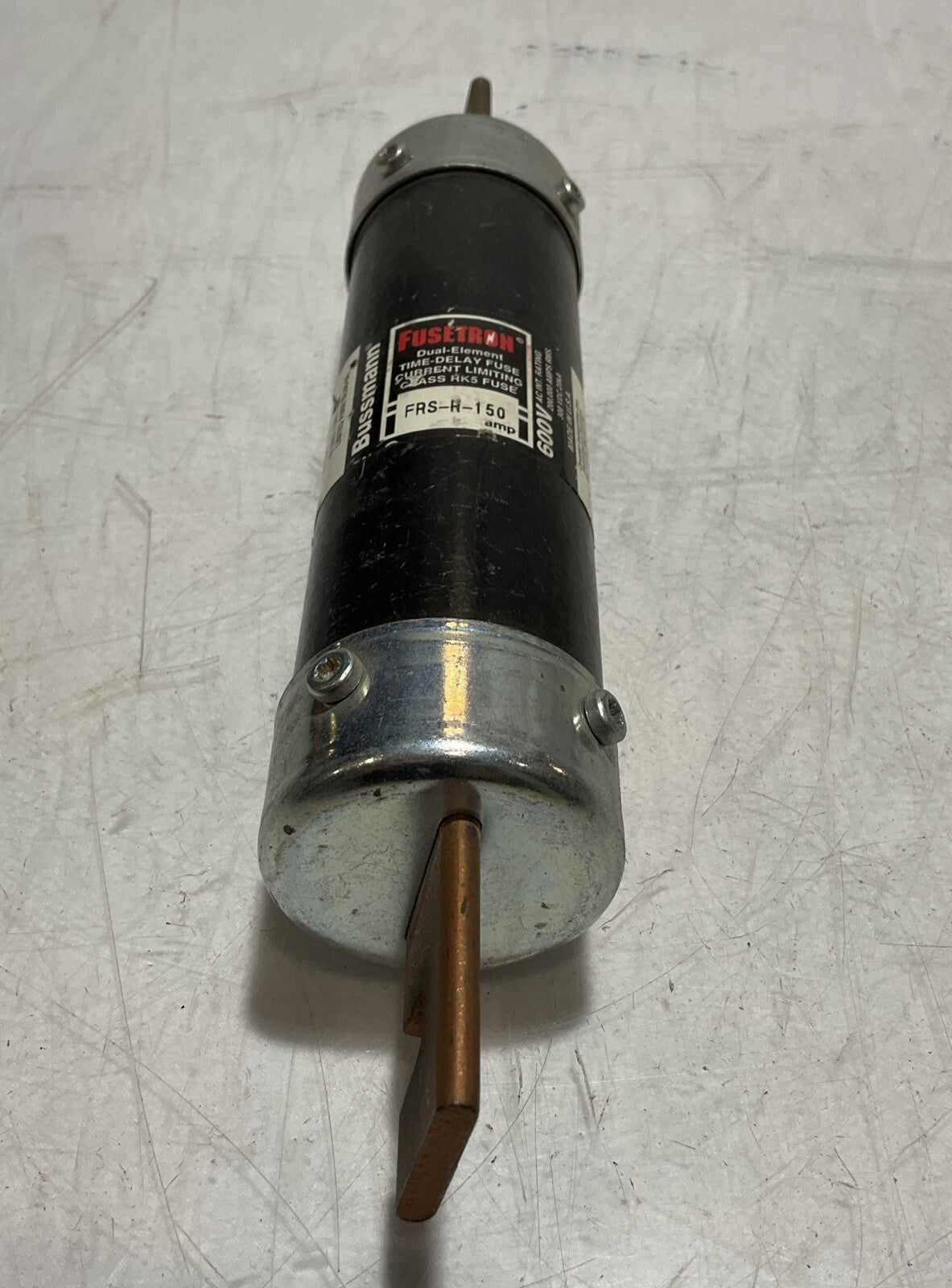 BUSSMANN-FUSETRON FRS-R-150 DUAL-ELEMENT TIME DELAY FUSE CLASS RK5 600V U3S