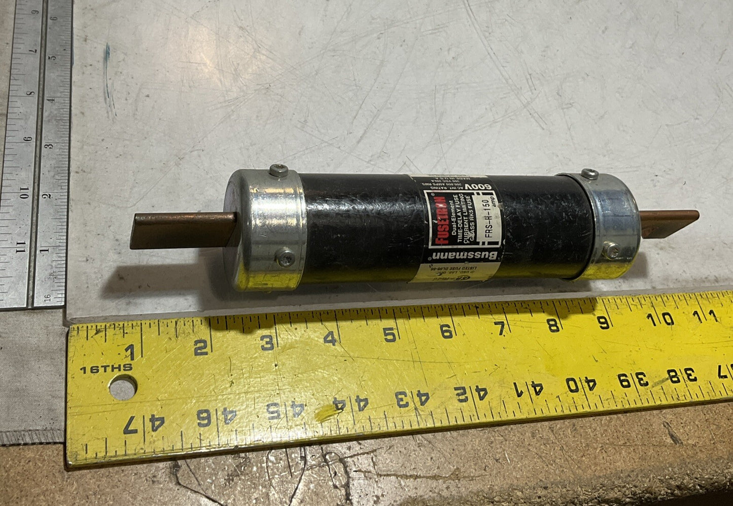 BUSSMANN-FUSETRON FRS-R-150 DUAL-ELEMENT TIME DELAY FUSE CLASS RK5 600V U3S
