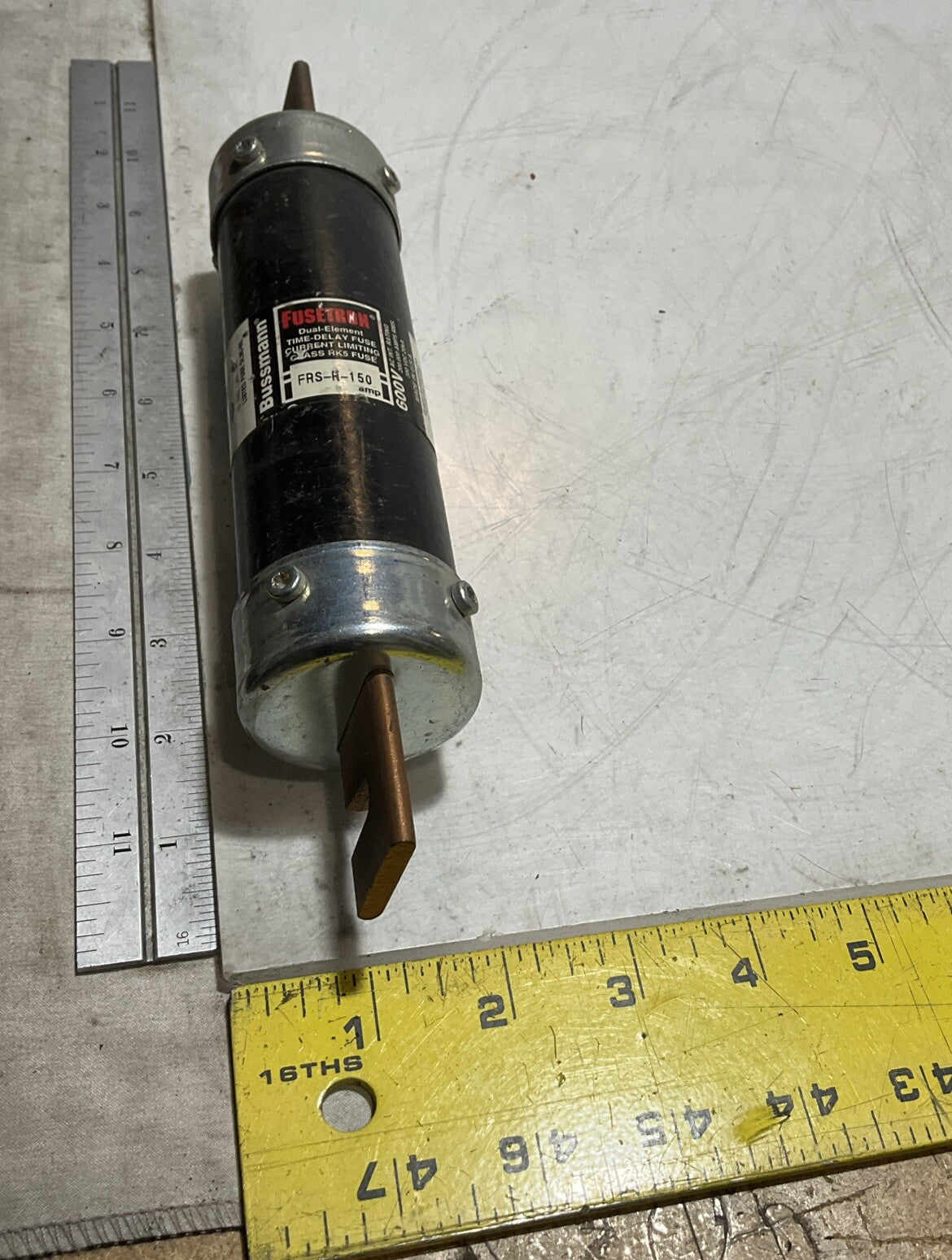 BUSSMANN-FUSETRON FRS-R-150 DUAL-ELEMENT TIME DELAY FUSE CLASS RK5 600V U3S