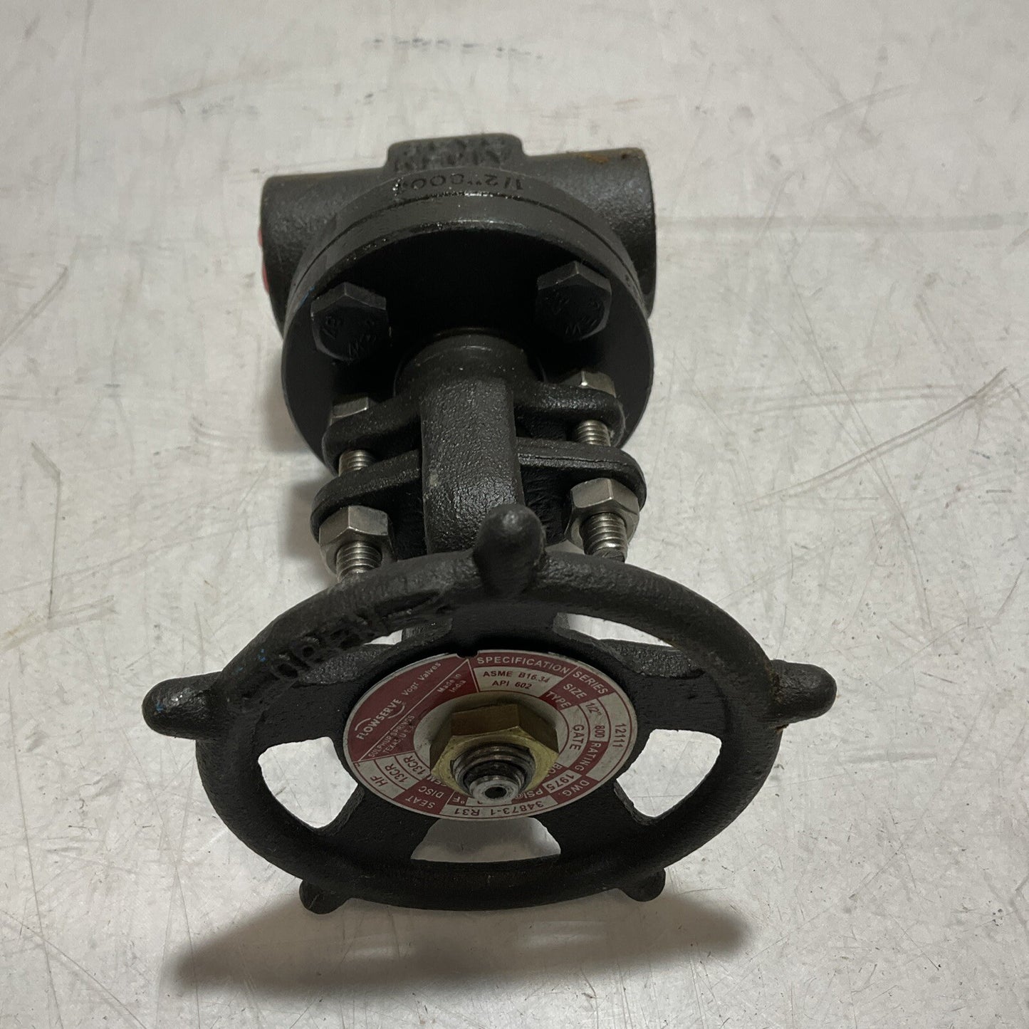 FLOWSERVE 34873-1 R31 GATE VALVE 13CR HF 1/2IN LOT OF 2 373-U3S