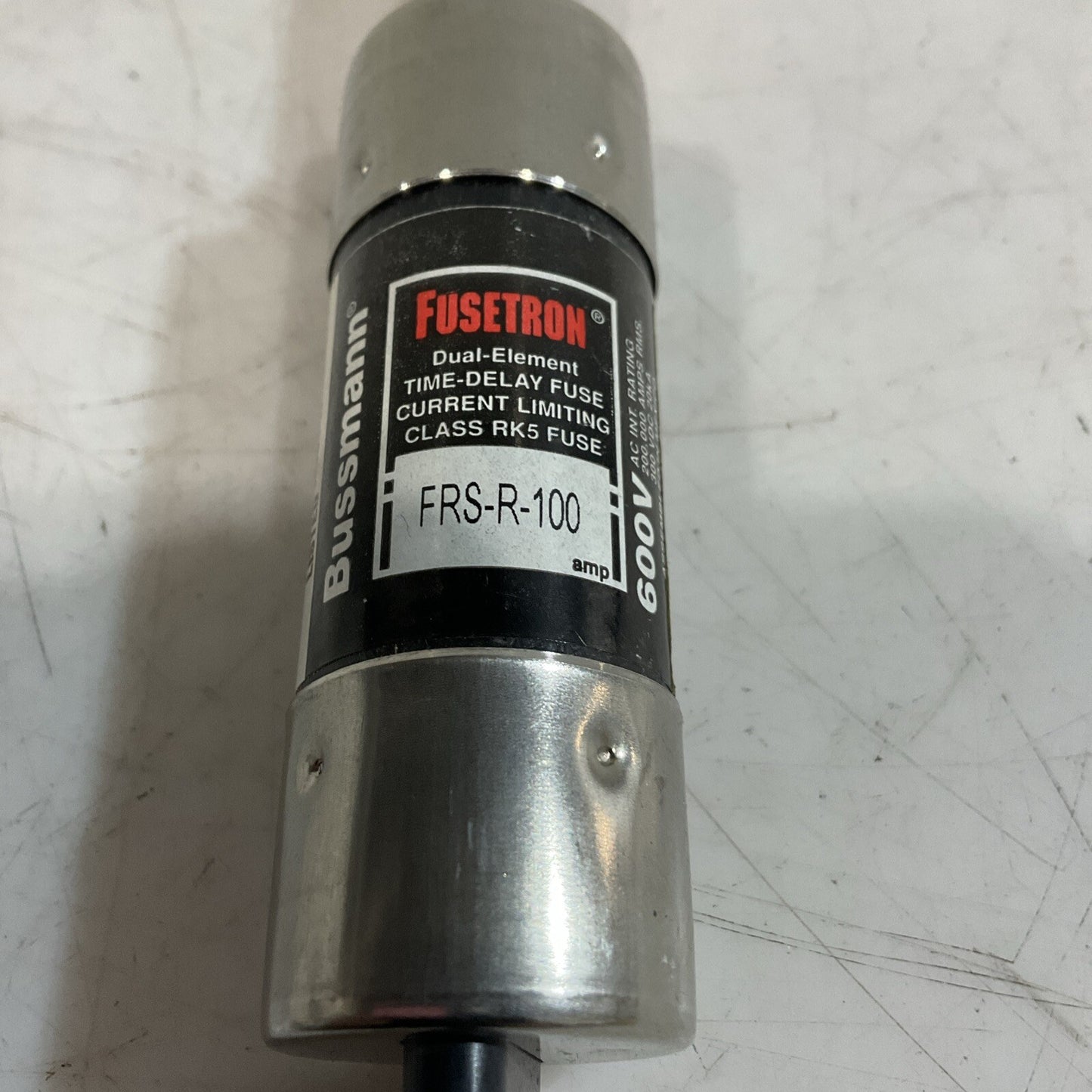 BUSSMANN FRS-R-100 DUAL-ELEMENT TIME-DELY FUSE CLASS RK5 600V U3S