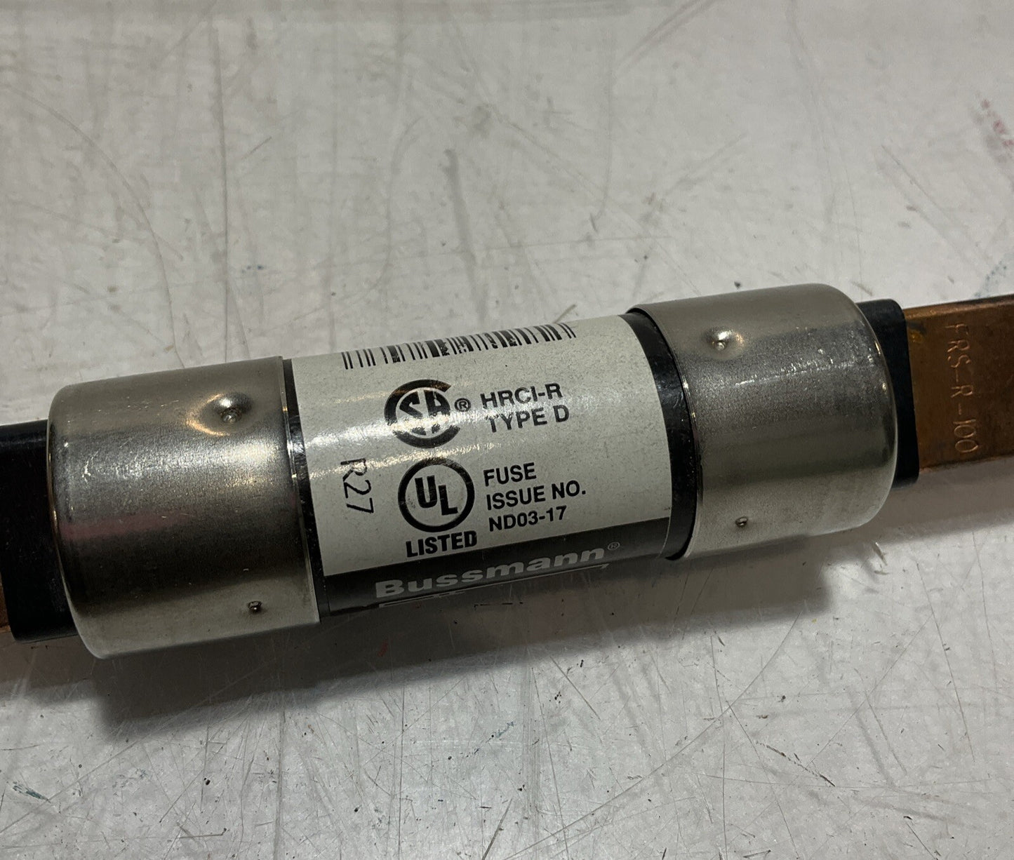 BUSSMANN FRS-R-100 DUAL-ELEMENT TIME-DELY FUSE CLASS RK5 600V U3S