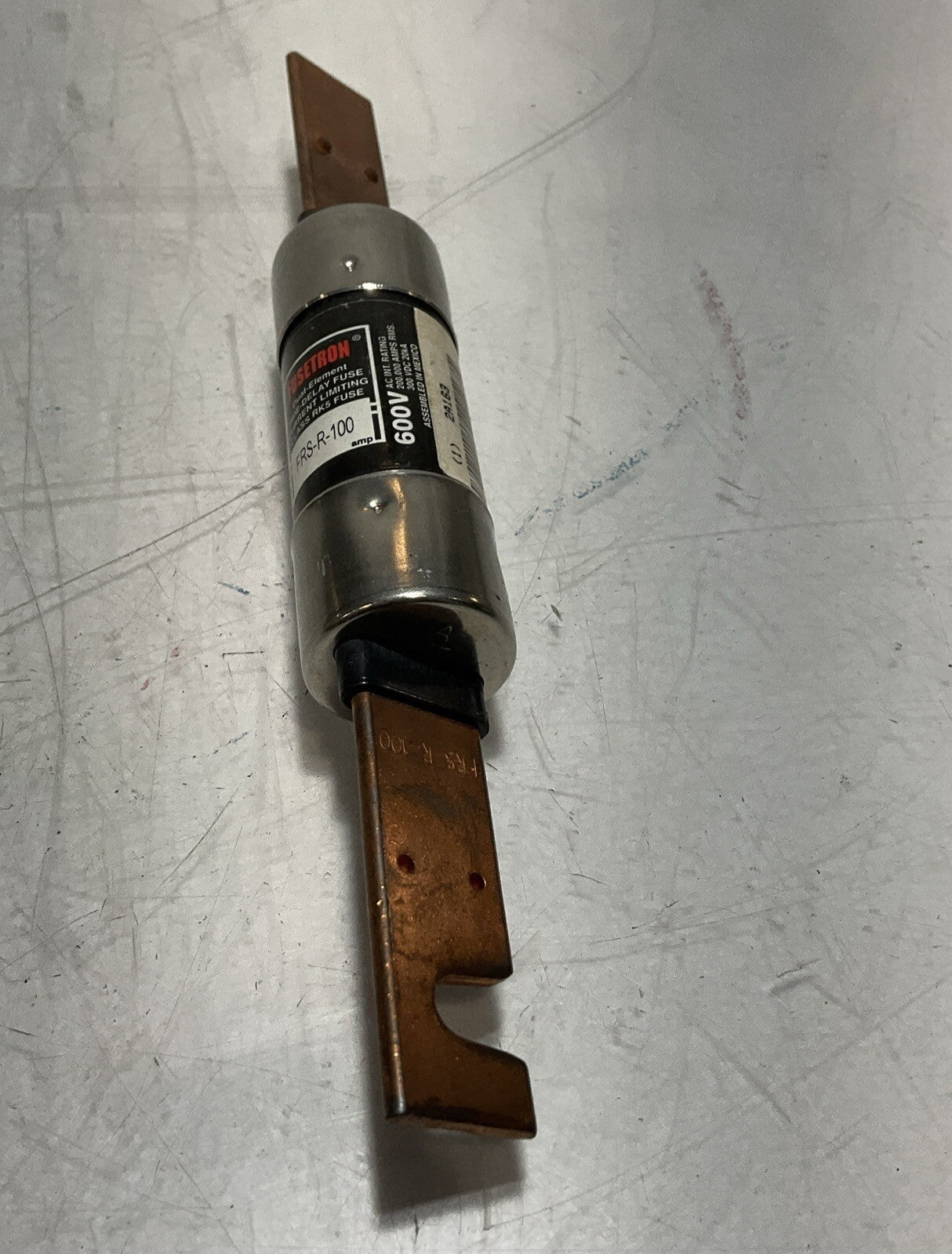 BUSSMANN FRS-R-100 DUAL-ELEMENT TIME-DELY FUSE CLASS RK5 600V U3S