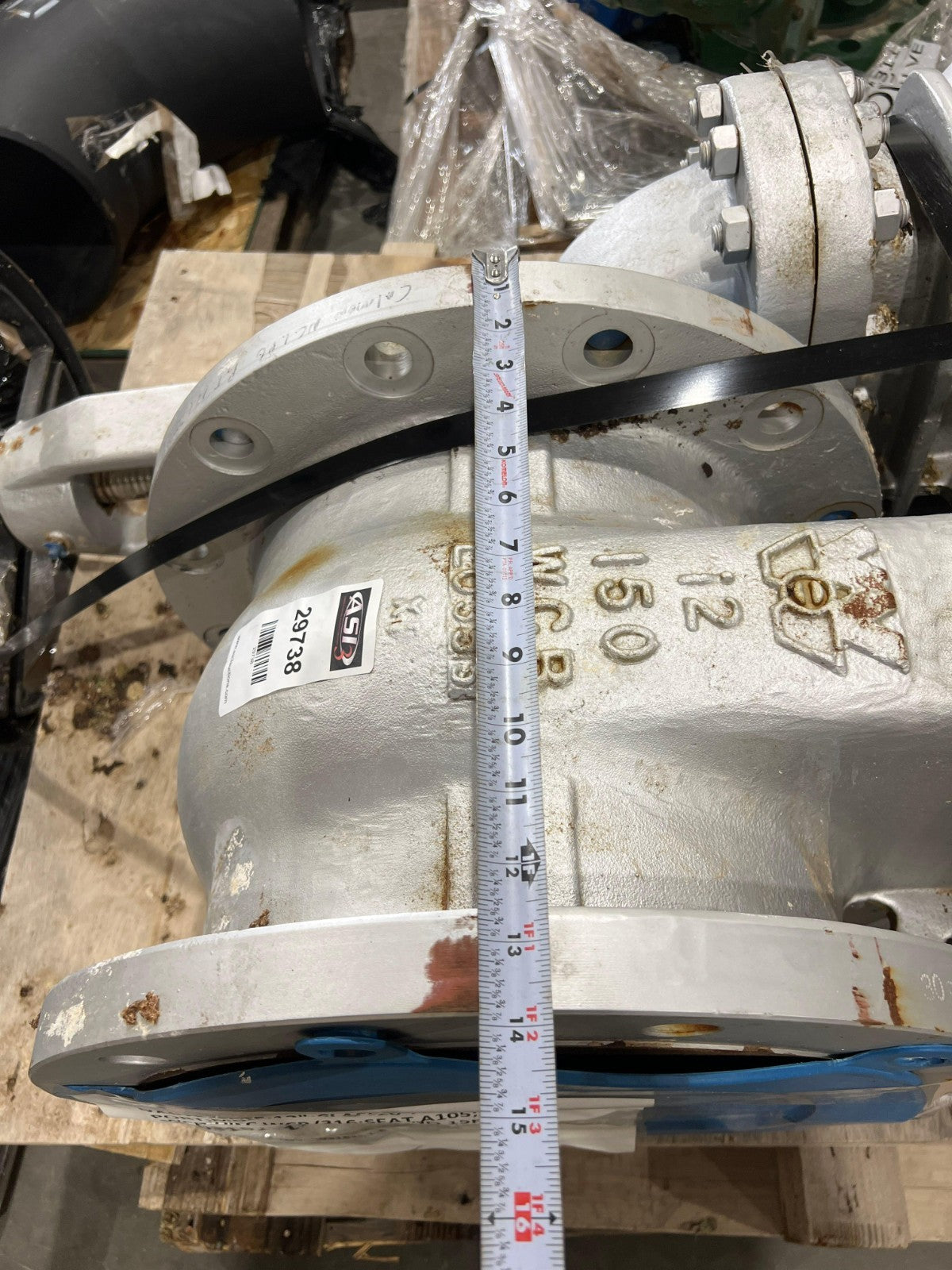 WILLIAMS GATE VALVE 15F-62N CLASS 150 12 IN APPROX MOP 285PSI @ -20 TO 100F V2M