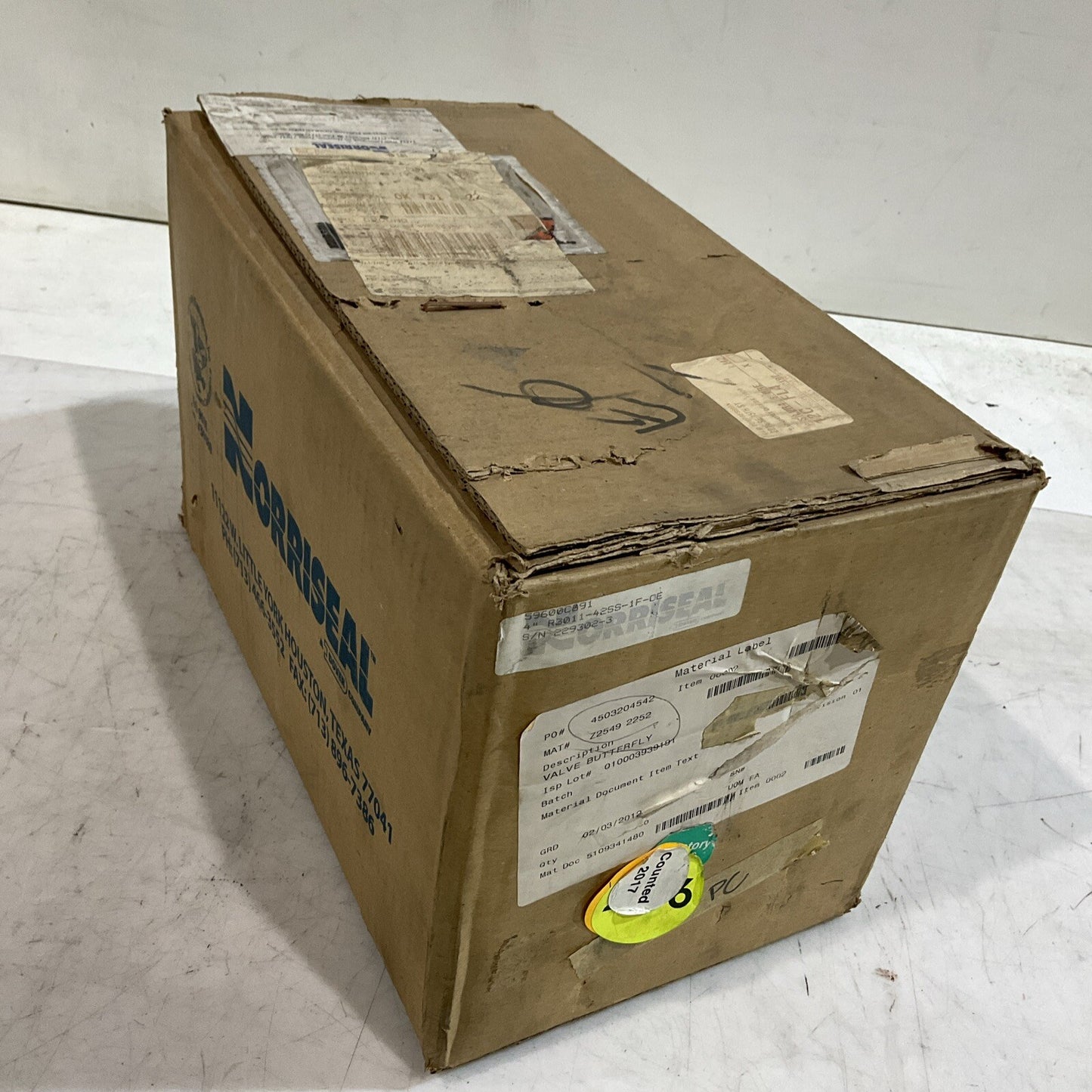 NORRISEAL R3011 316SS 4" MANUAL BUTTERFLY VALVE U3S