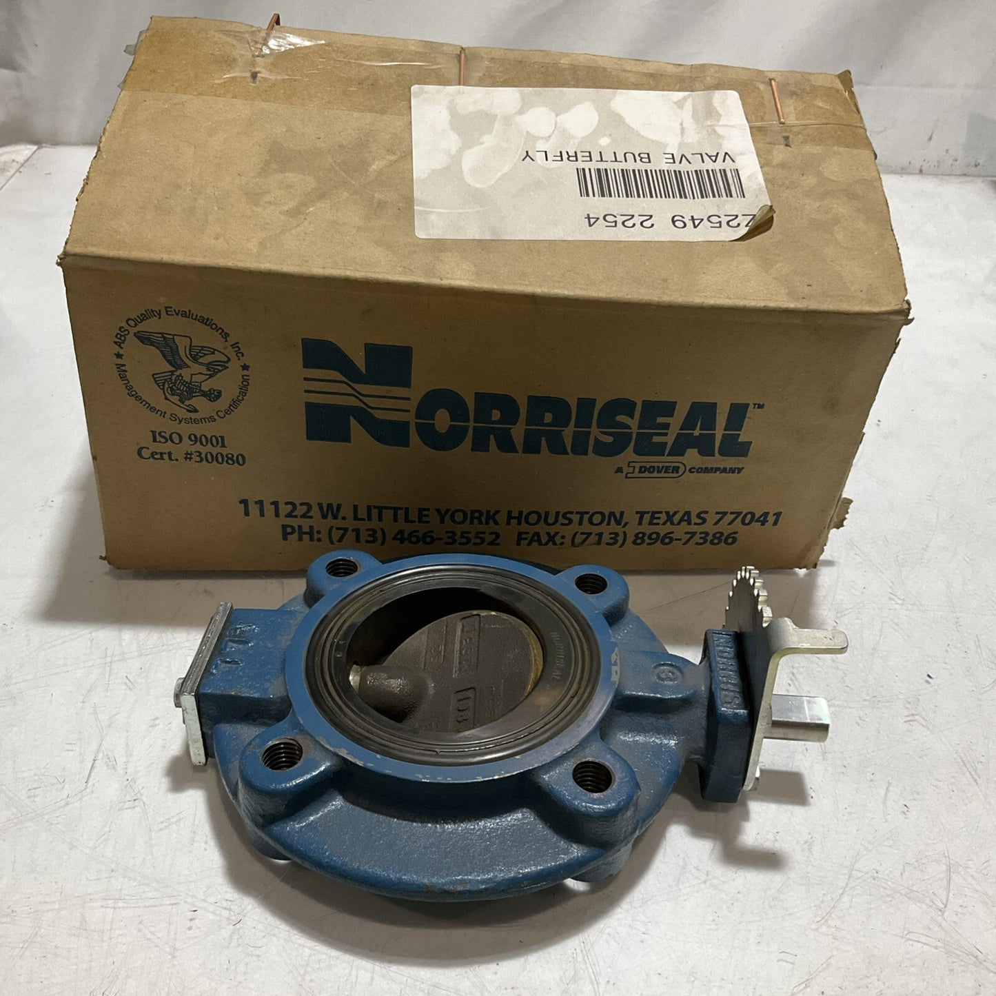 NORRISEAL Z2549-2254 D1 ALBZ 3" BUTTERFLY VALVE U3S
