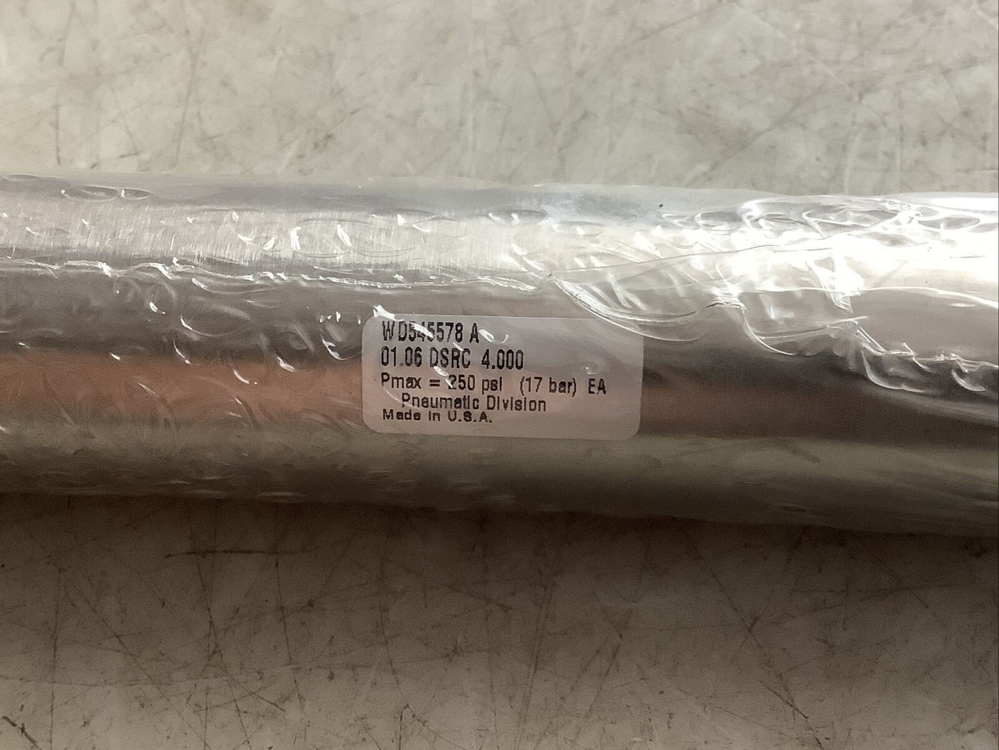 PARKER 01.06 DSRC 4.000 PNEUMATIC CYLINDER 1.06IN BORE 4.000IN STROKE 999