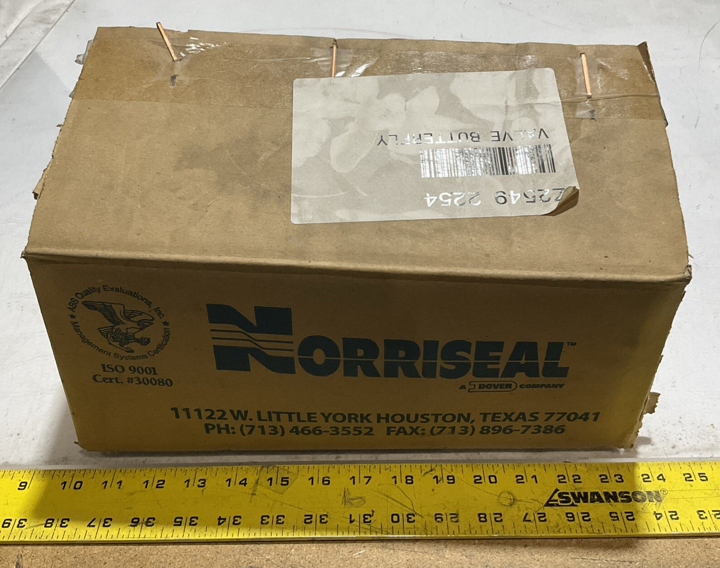 NORRISEAL Z2549-2254 D1 ALBZ 3" BUTTERFLY VALVE U3S