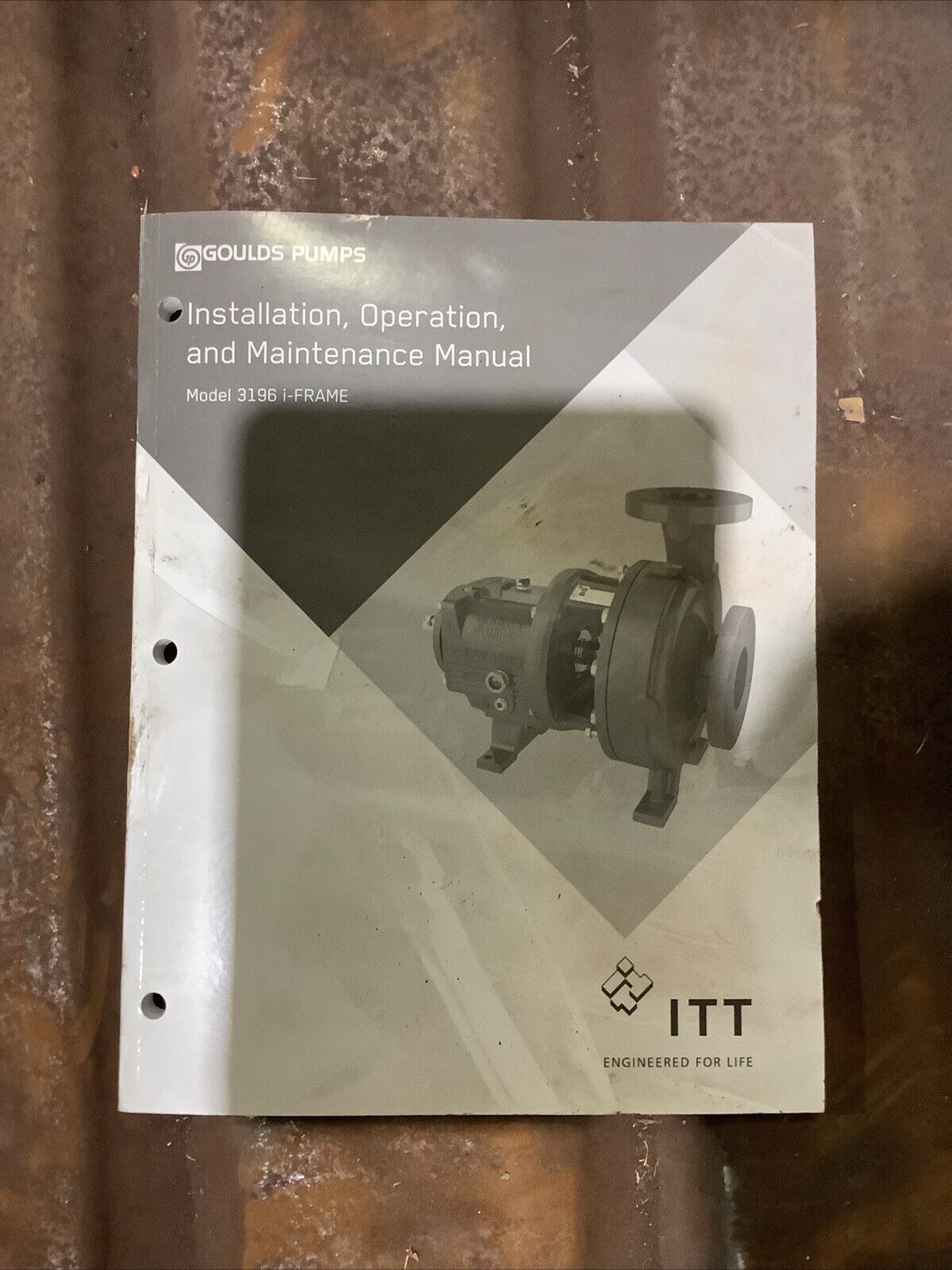 GOULD PUMPS 3196 CENTRIFUGAL PUMP 1.5X3-8 SIZE 250PSIG