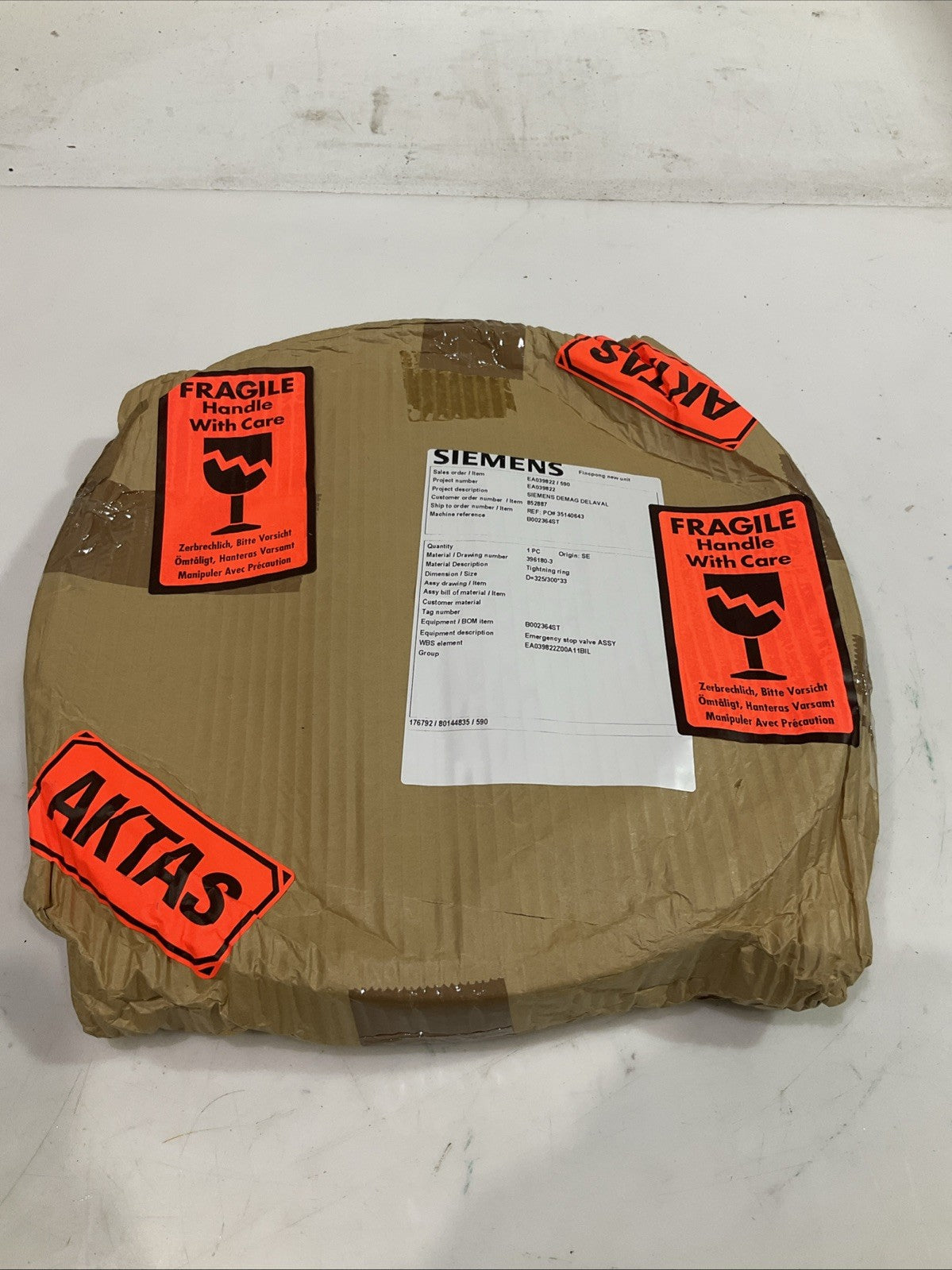 SIEMENS 396180-34 TIGHTNING RING T2M