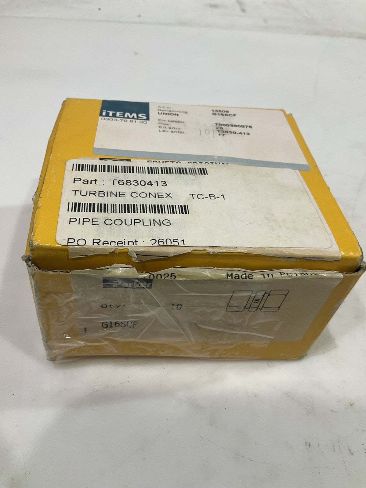 PARKER G16SCF HIGH PRESSURE HYDRAULIC TUBE LOT OF 10 T2M